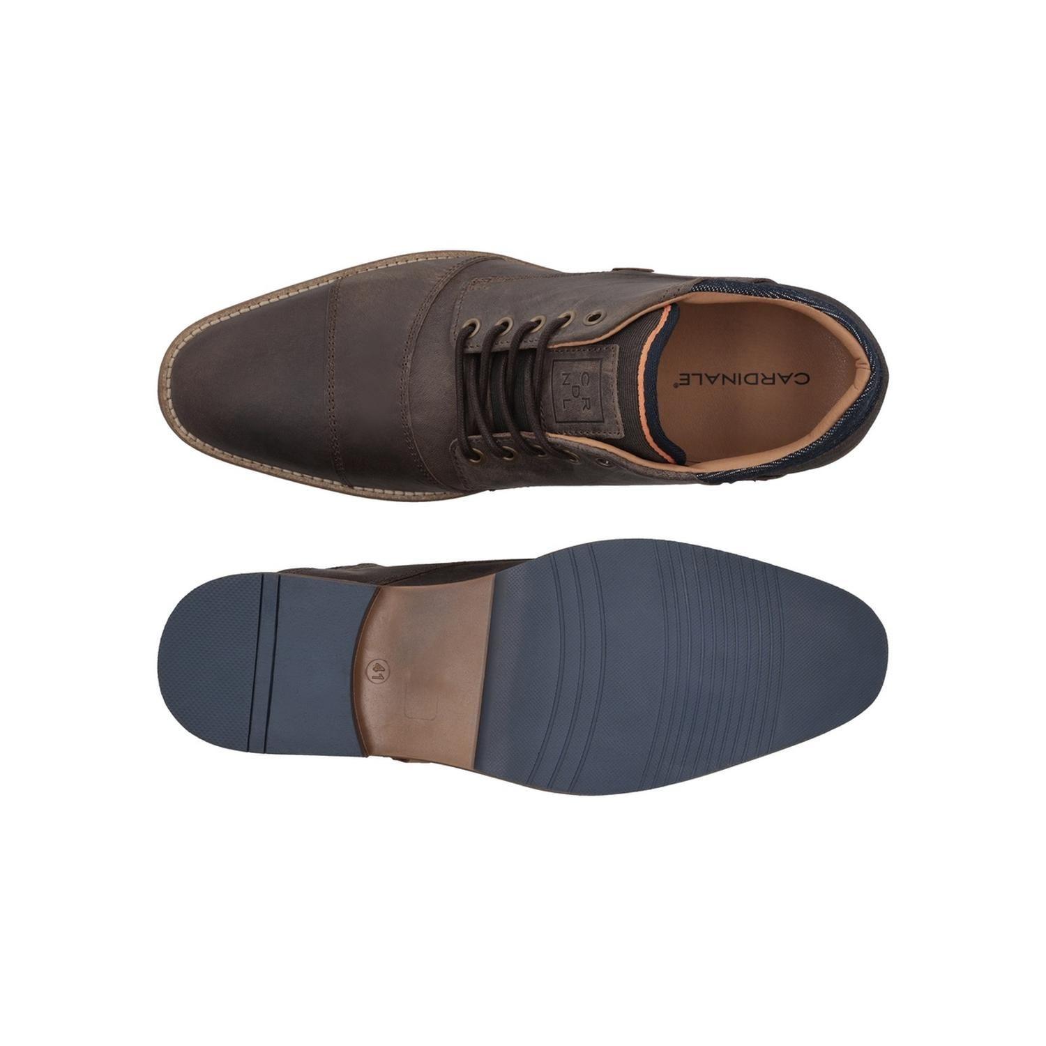 Botines Formal Casual Hombre Cuero Crowl-6-81 Brandy-2