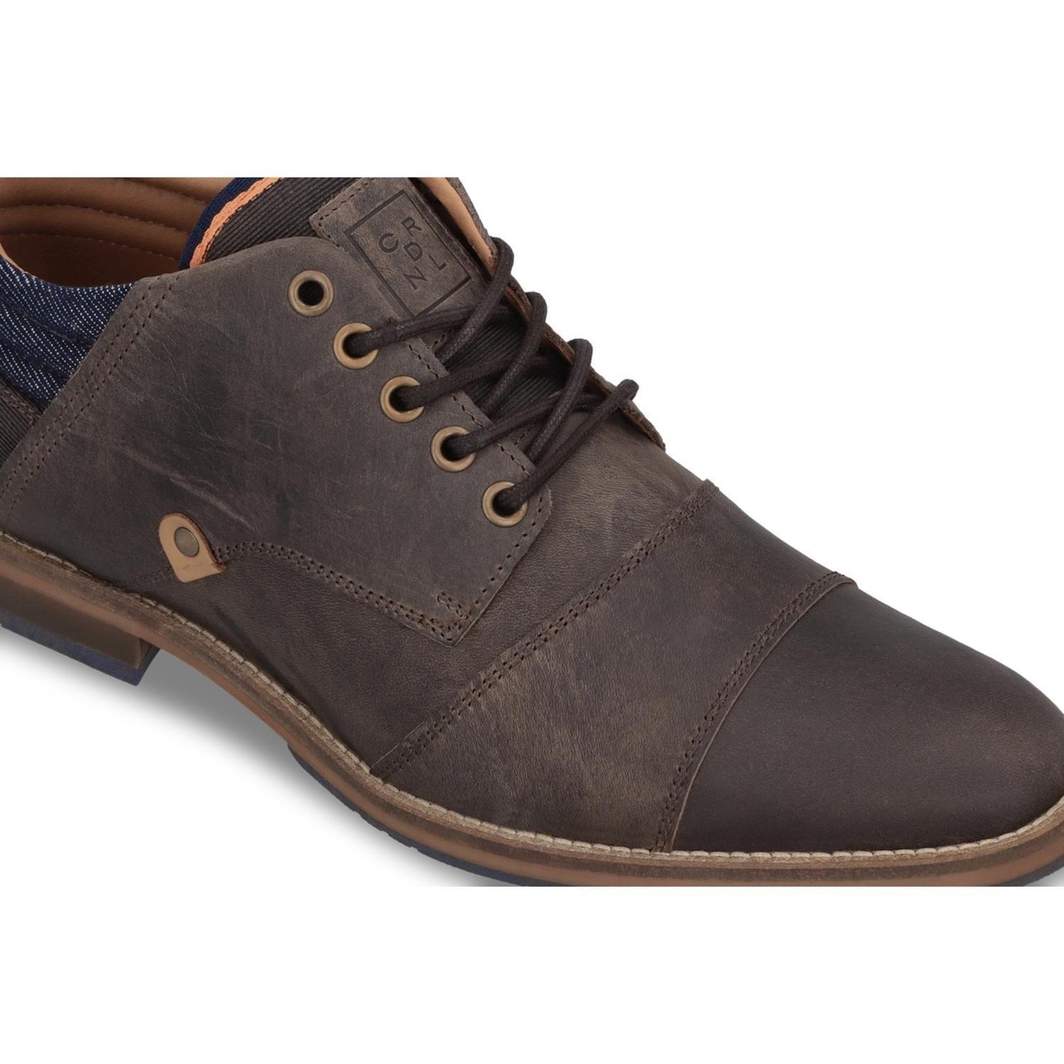 Botines Formal Casual Hombre Cuero Crowl-6-81 Brandy-3