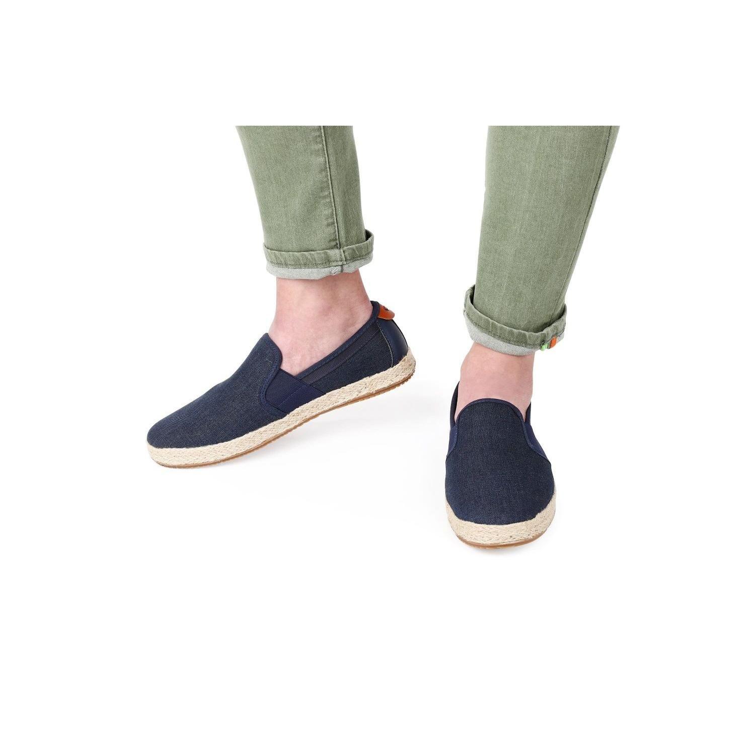 Alpargatas Hombre Textil Vallarta-3-01 Azul-3