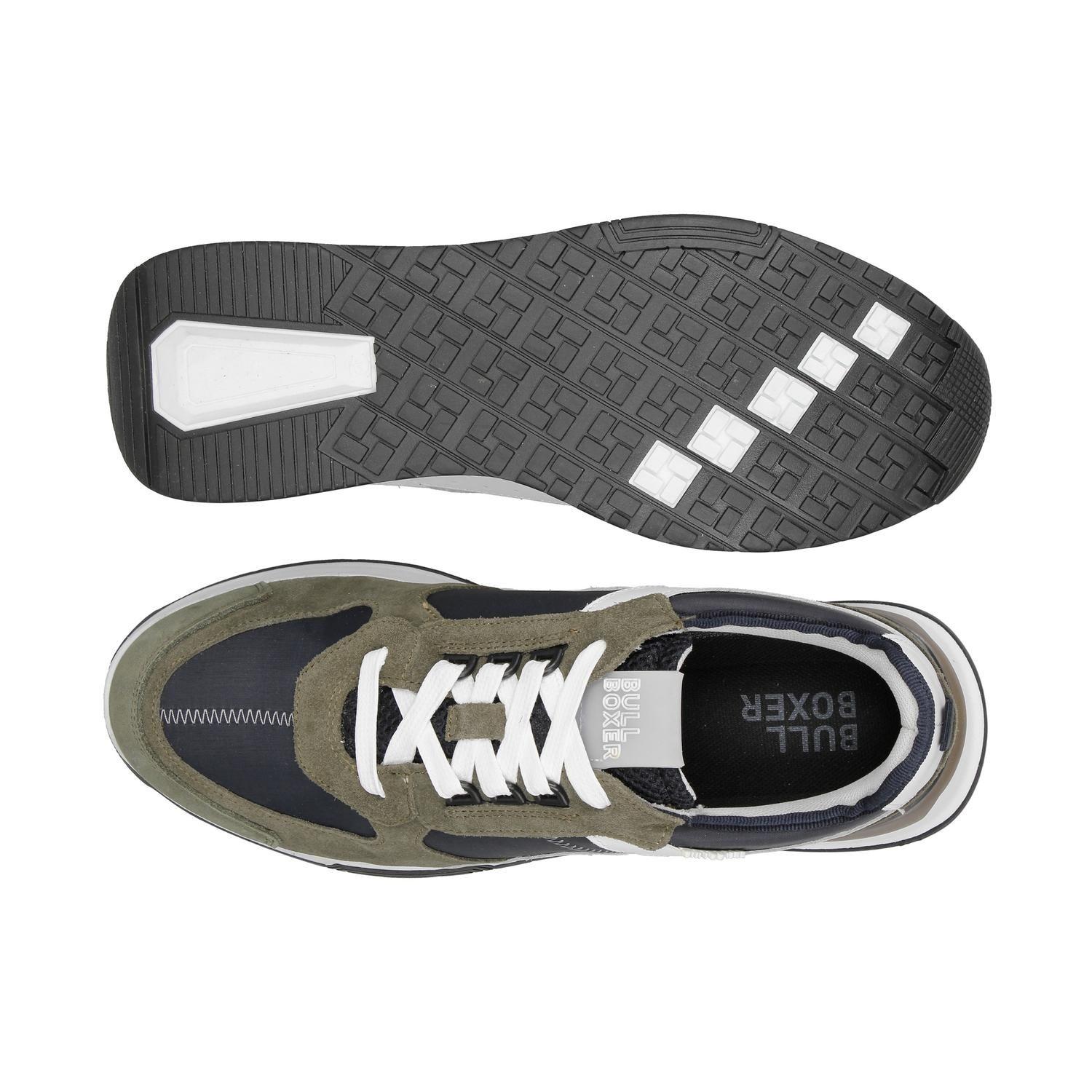 BULLBOXER ZAPATILLAS HOMBRE CUERO Y TEXTIL ROCKHAMPTON-0-55 VERDE-2