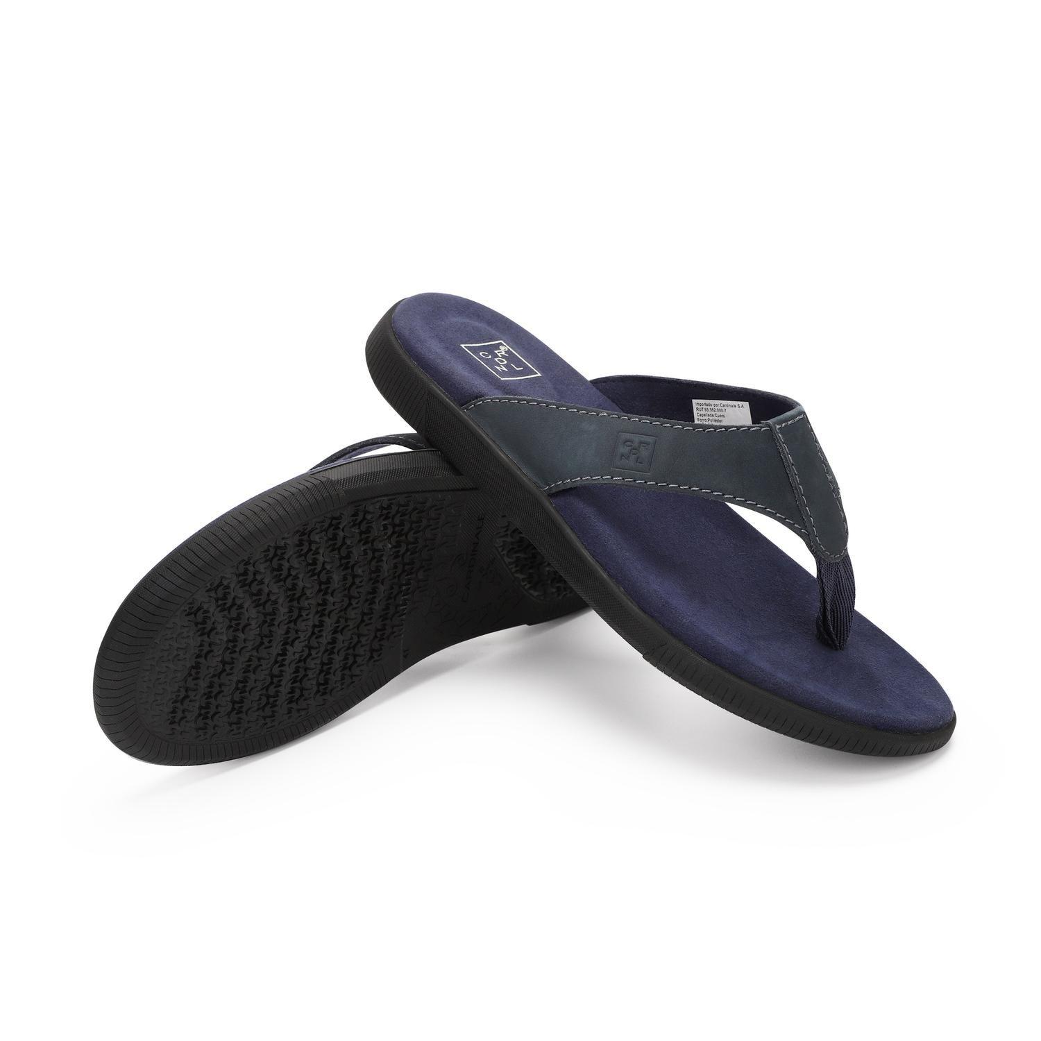 Sandalias Hombre Cuero Hakuna-9-07 Azul Cardinale-4