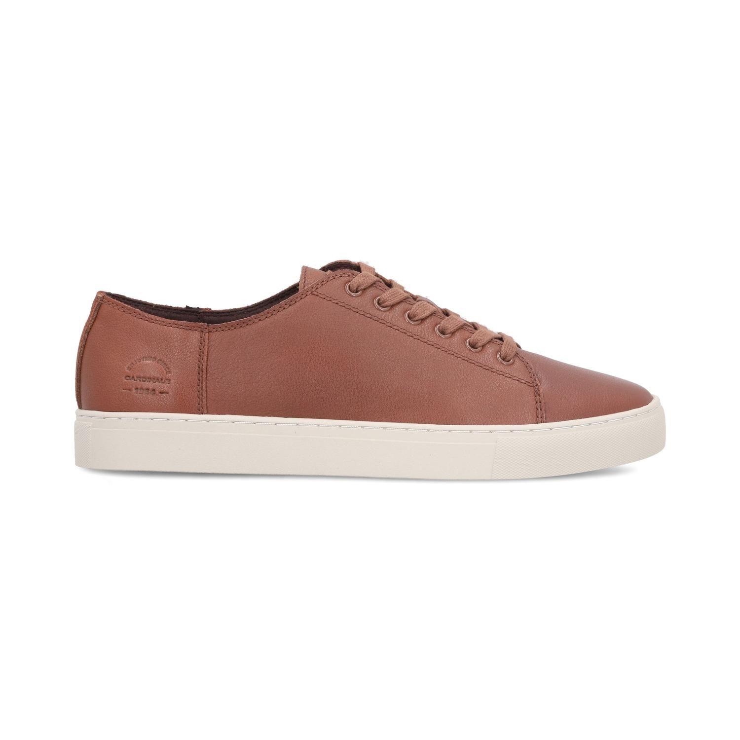 ZAPATILLAS HOMBRE CUERO NORDVILLE-0-02 BRANDY-1