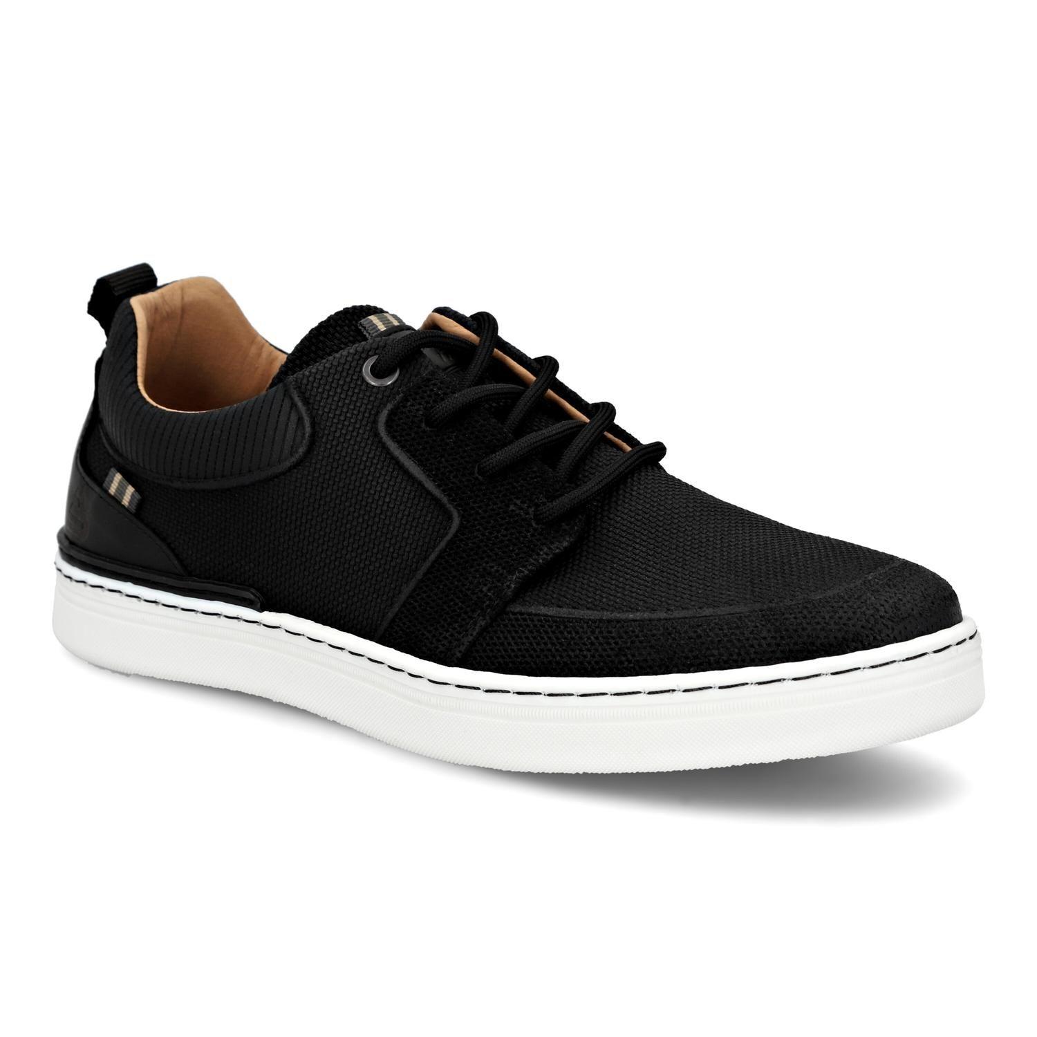 BULLBOXER ZAPATILLAS HOMBRE CORDONES CUERO SINJ-0-90 NEGRO-0