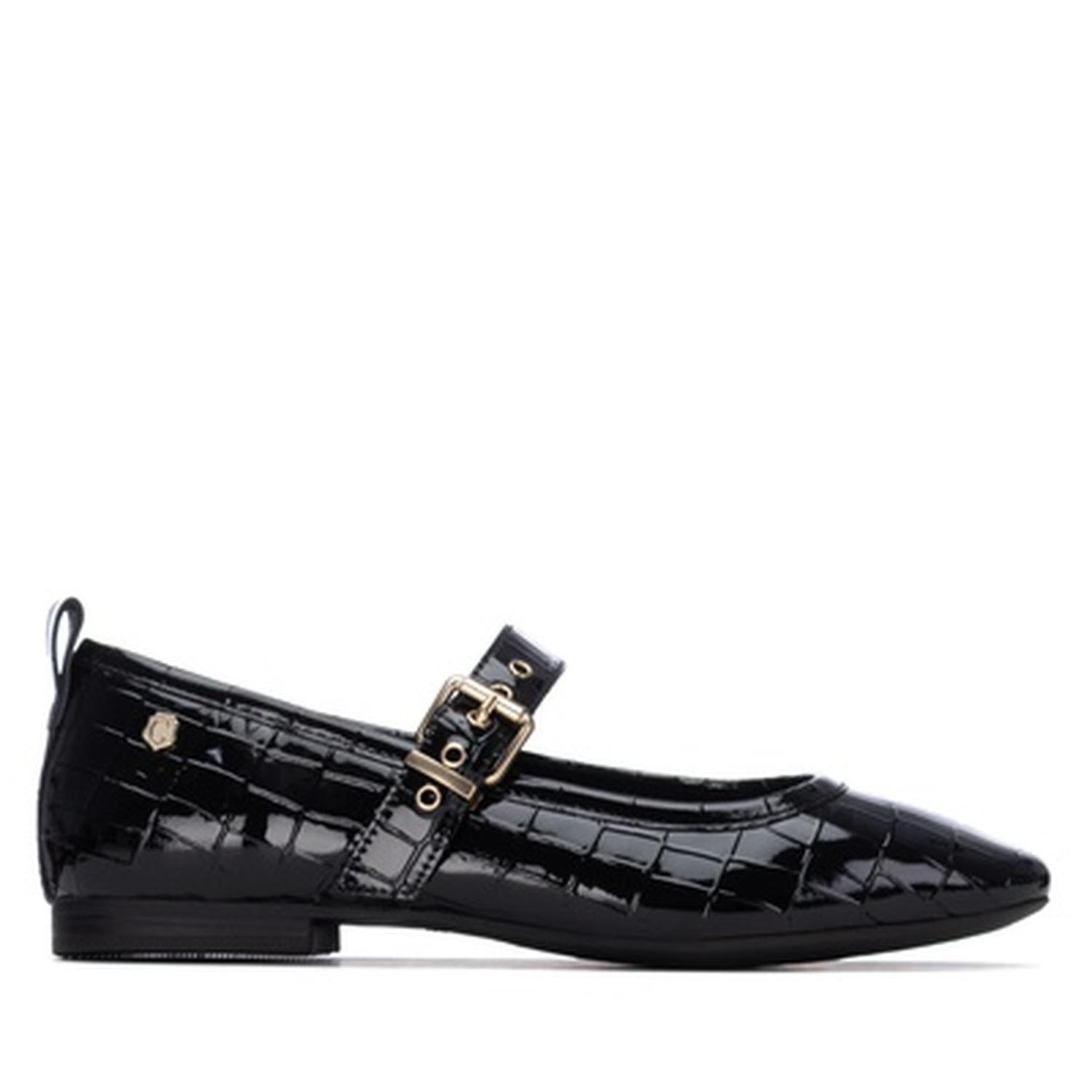 Ballerinas Ecocuero Mujer Solene-4-62 Negro Carmela-1