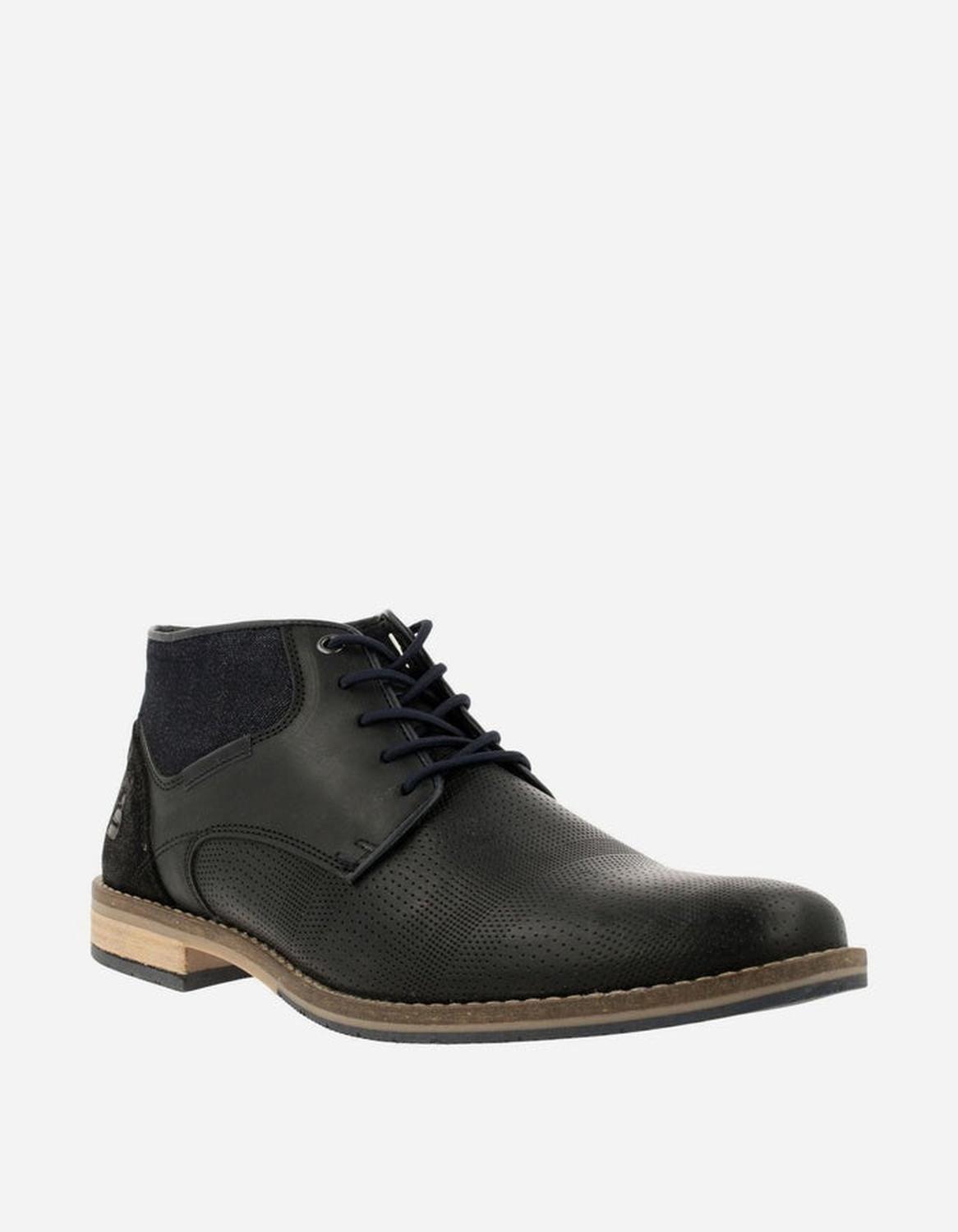 Botines Hombre Cuero Olton-6-84 Negro Bullboxer-0