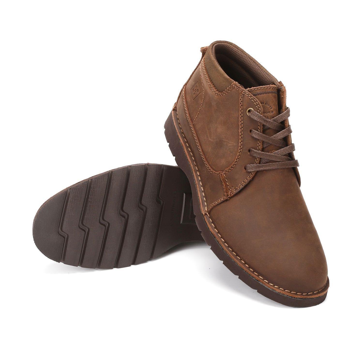 BOTINES HOMBRE CUERO BRUXTON-6-03 CAFÉ-6