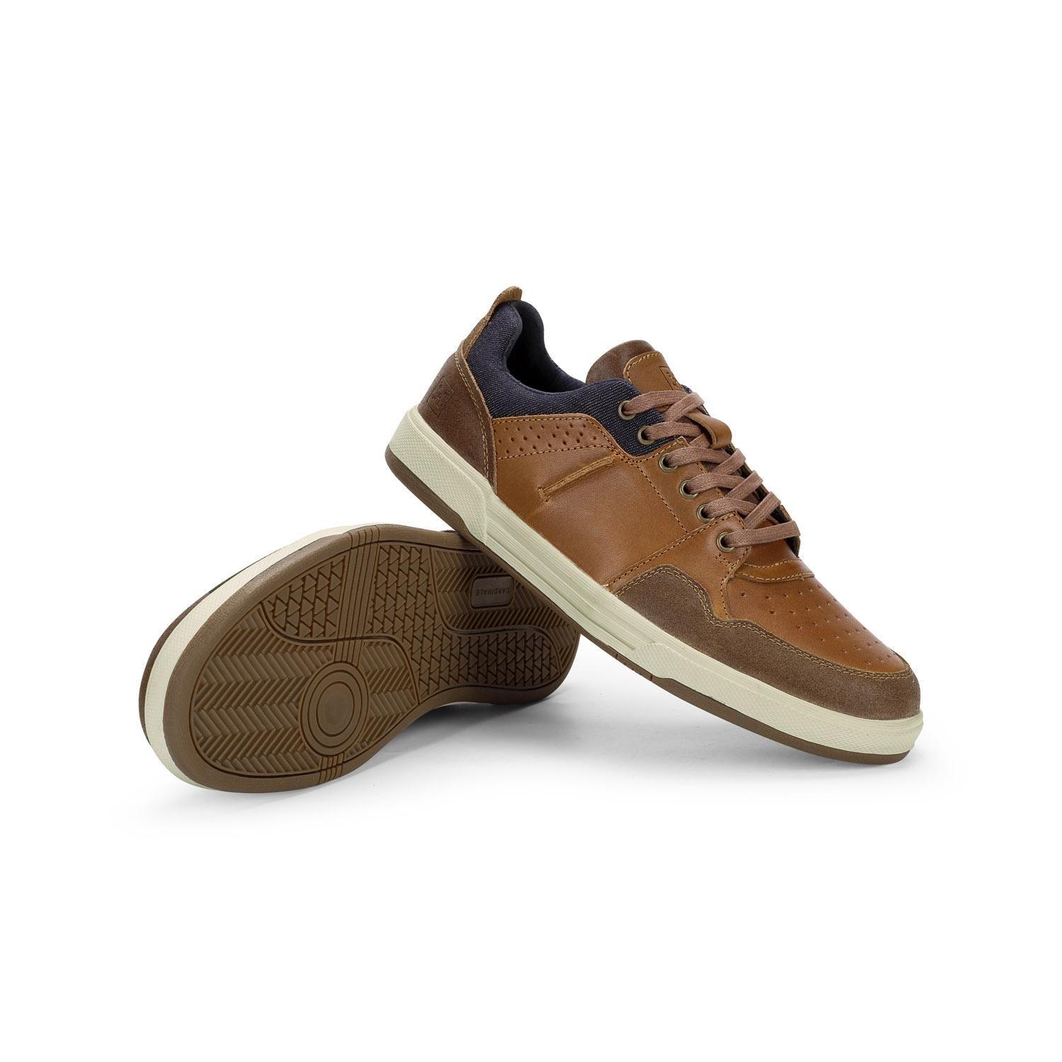Zapatillas Urbanas Hombre Cuero Gunwale Brandy Cardinale-4