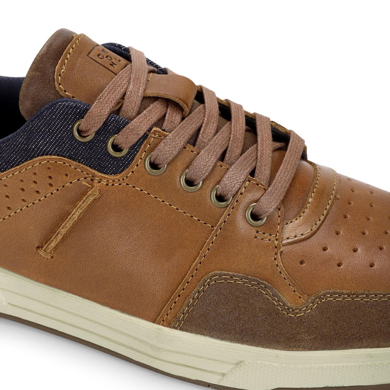 Zapatillas Urbanas Hombre Cuero Gunwale Brandy Cardinale-5