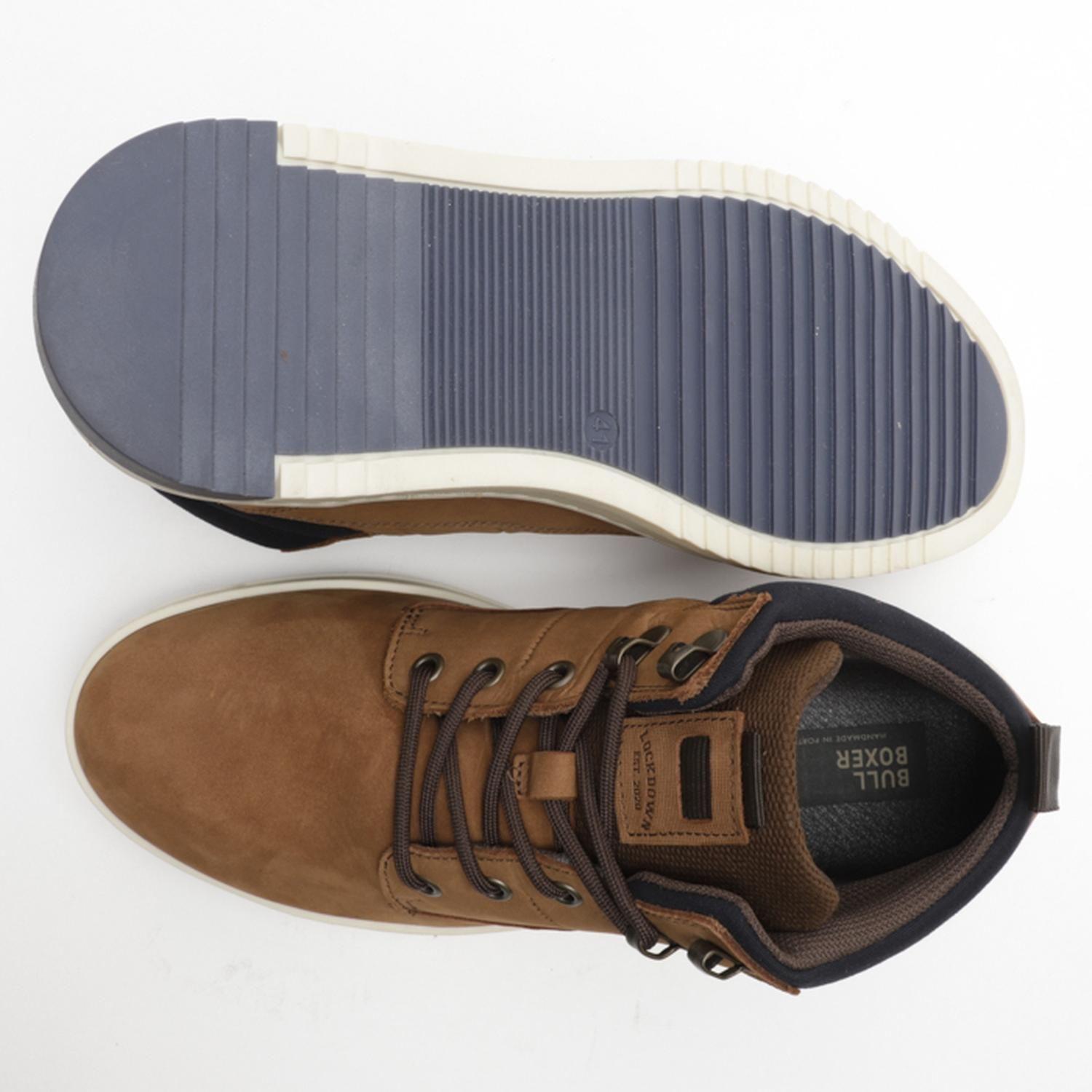 BULLBOXER ZAPATILLAS HOMBRE CUERO KESWICK-6-76 BRANDY-2