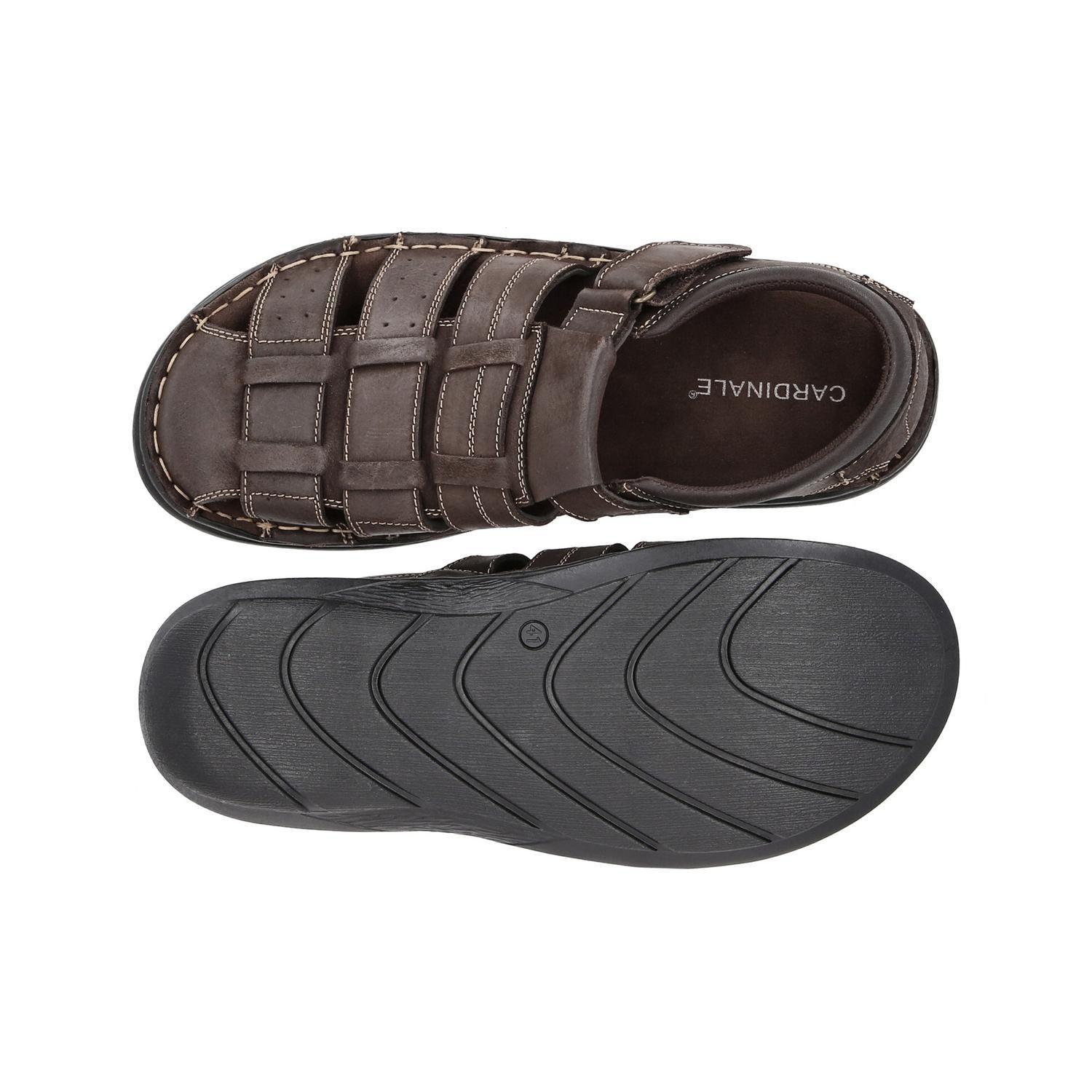 SANDALIAS CERRADAS HOMBRE CUERO CAIRU-9-80 CAFÉ-2