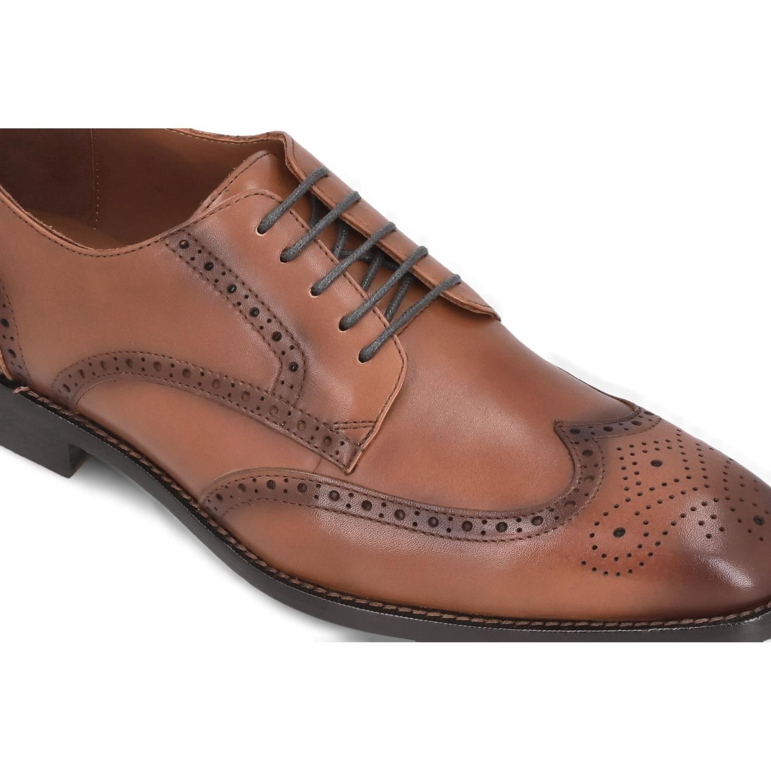 Zapatos Formal Hombre Suela Cuero Dommer-0-06 Brandy-3