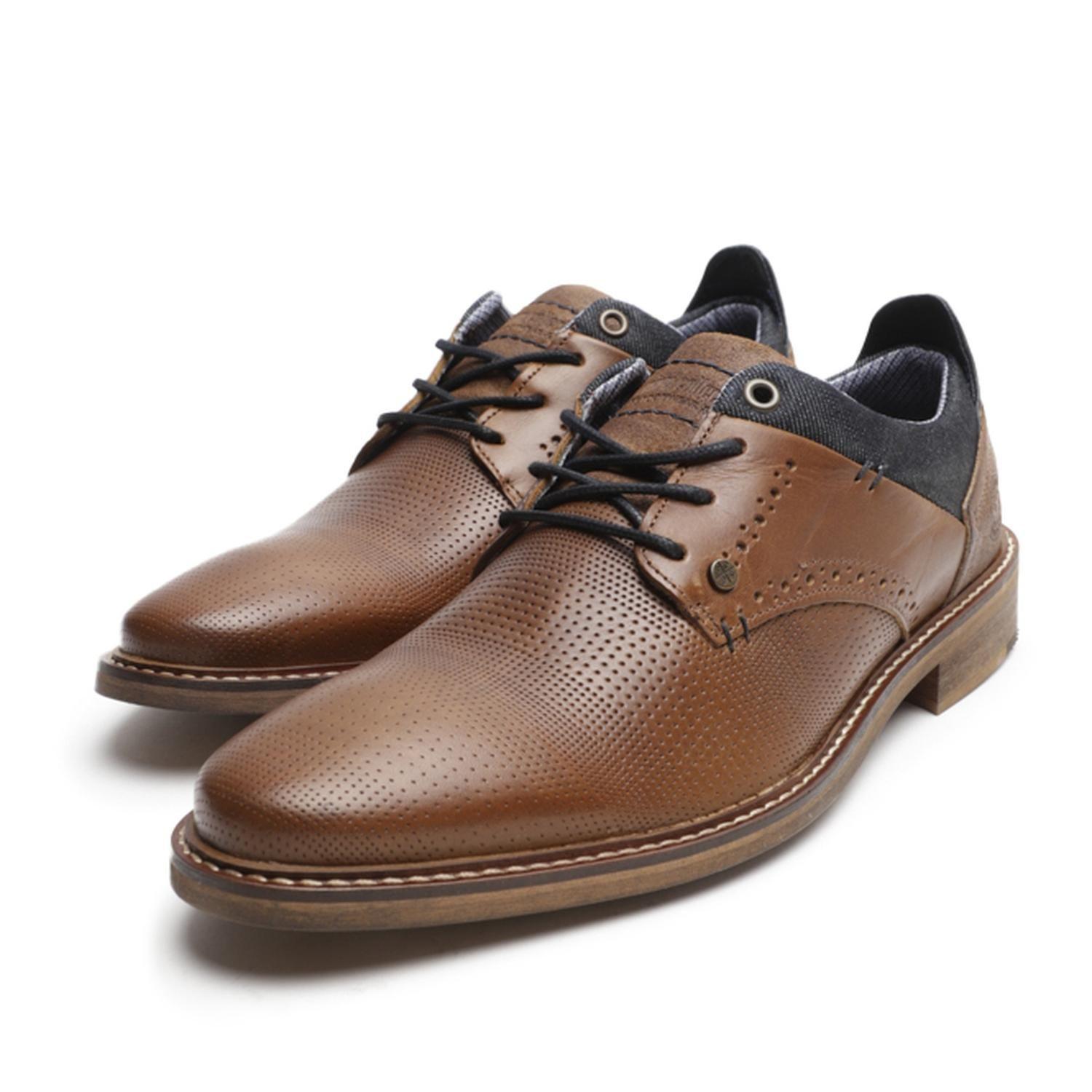 Zapatos Hombre Cuero Trastevere-0-28 Brandy Bullboxer-3