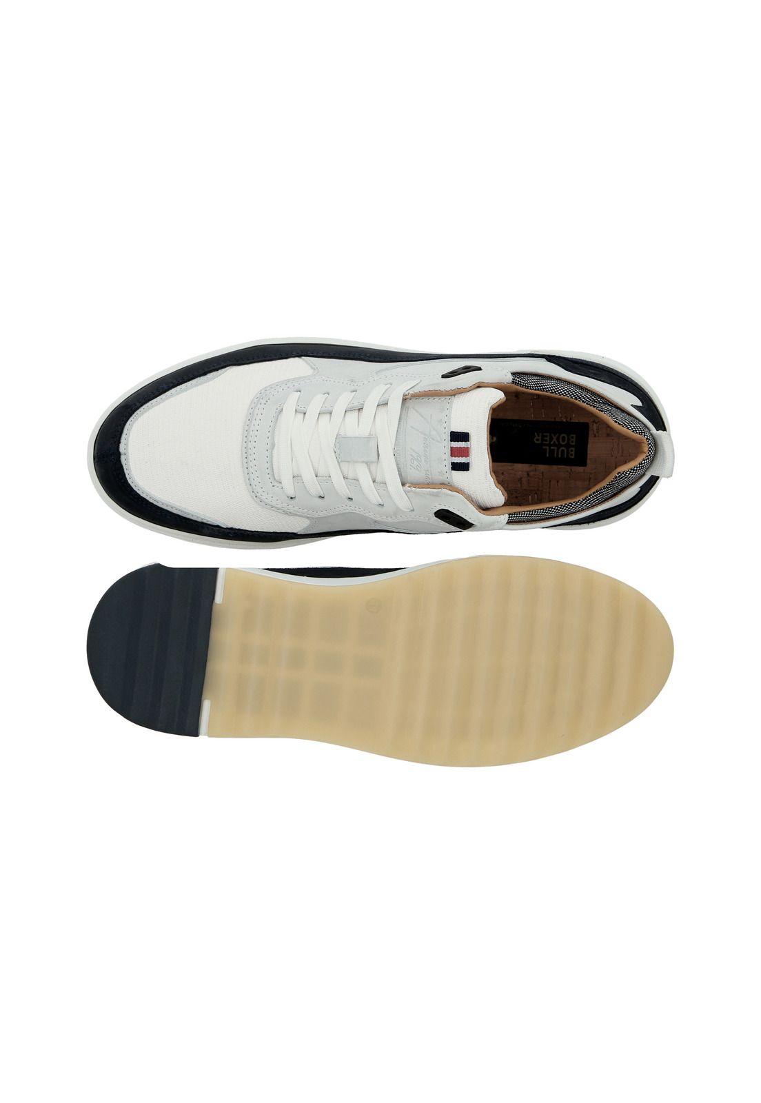 Zapatillas Cuero Y Textil Bakar-0-64 Blanco-2