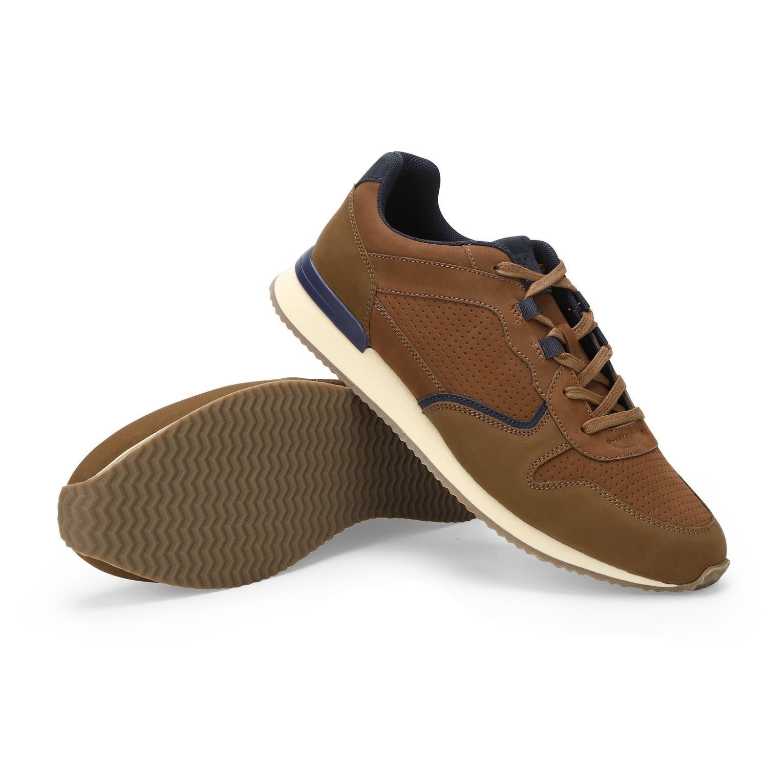 ZAPATILLAS HOMBRE CUERO HARFORD-0-07 BRANDY-5