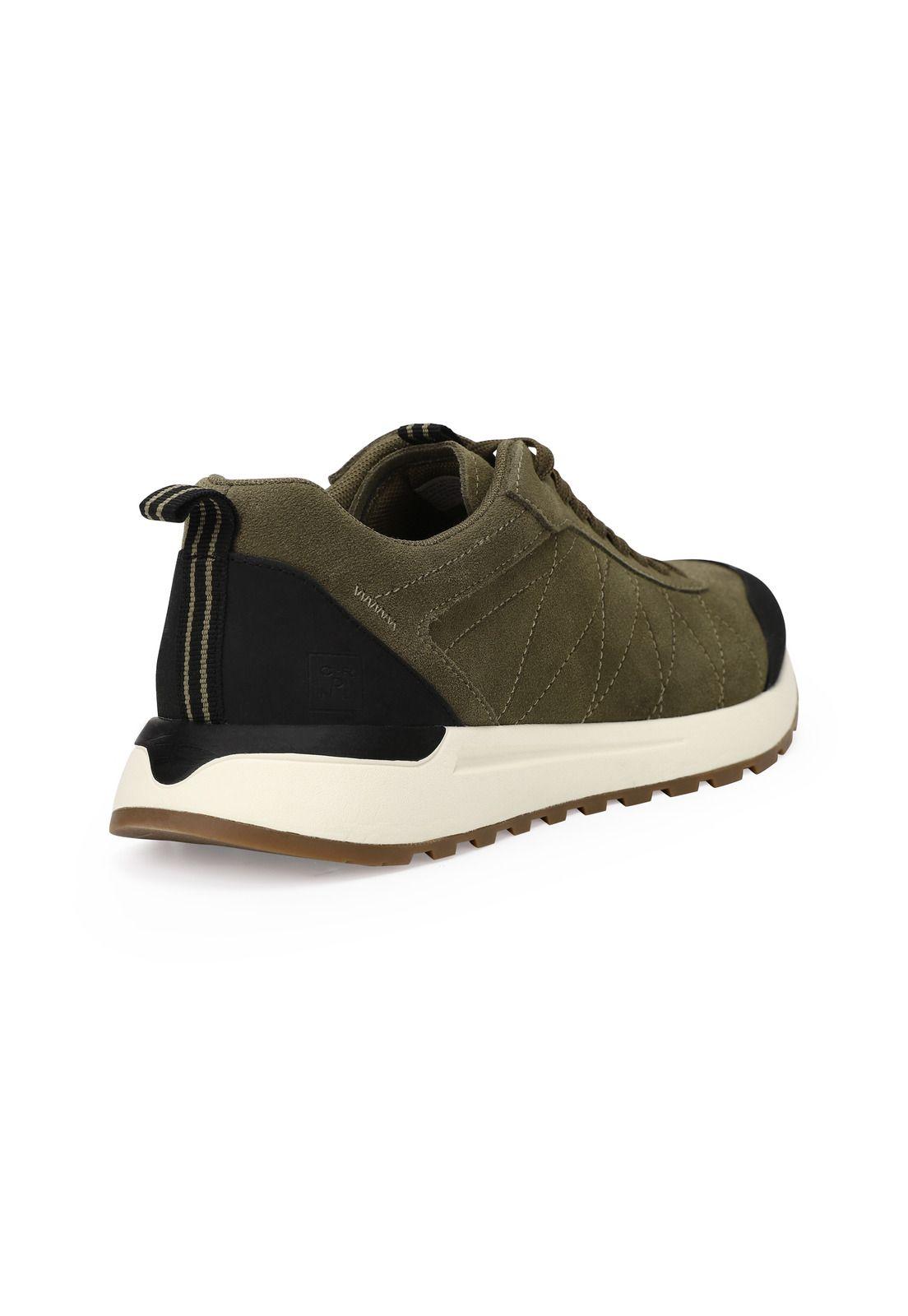 Zapatillas Cuero Corvy-0-01 Verde-3