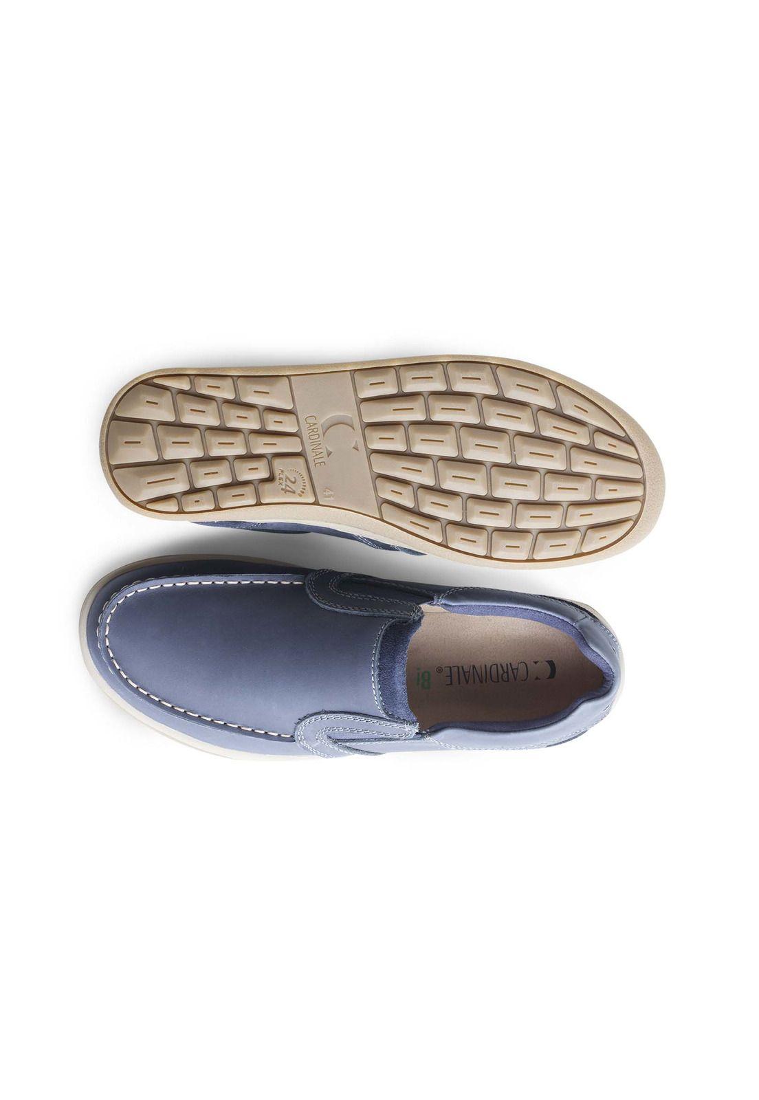Zapatos Hombre Cuero Arno-3-03 Azul Cardinale-2