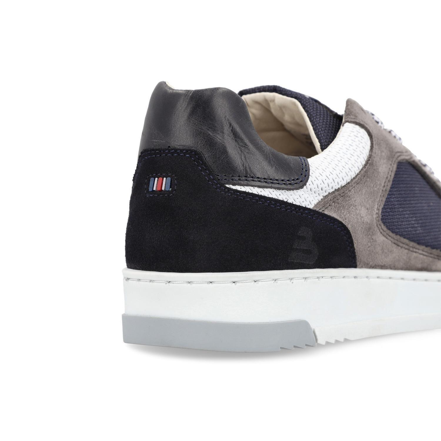 BULLBOXER ZAPATILLAS HOMBRE CUERO Y TEXTIL KAI-0-11 AZUL-4