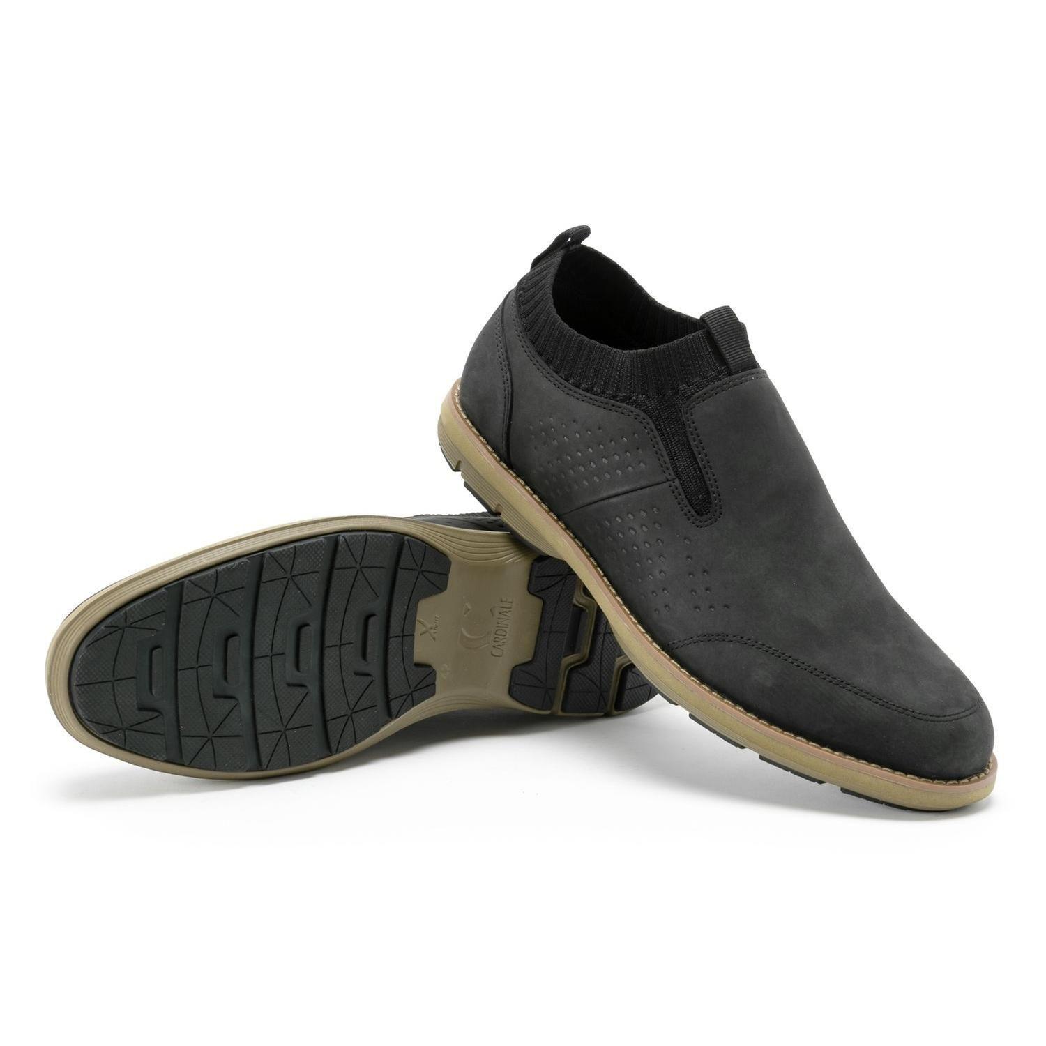 Zapatos Slip-On Hombre Cuero Dozza-3-17-Negro-6