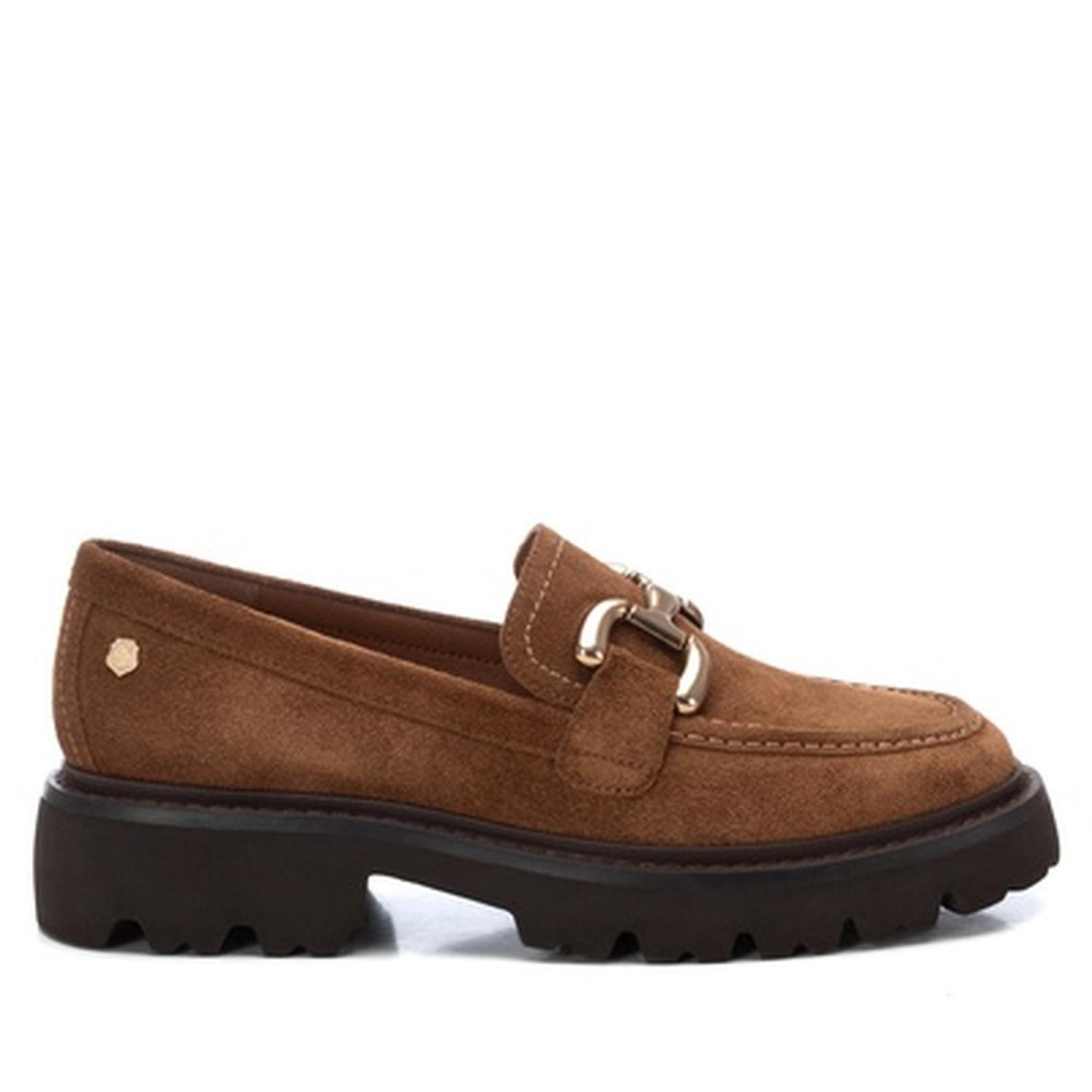 Mocasines Cuero Mujer Beca-4-52 Beige Carmela-1
