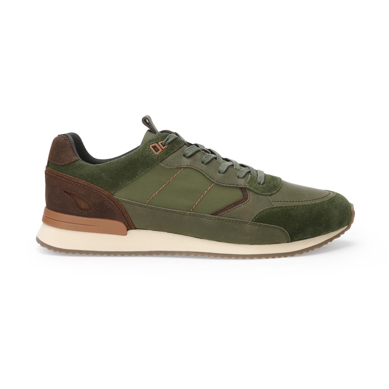 Zapatillas Urbanas Hombre Cuero Harford-0-03 Verde Cardinale-1
