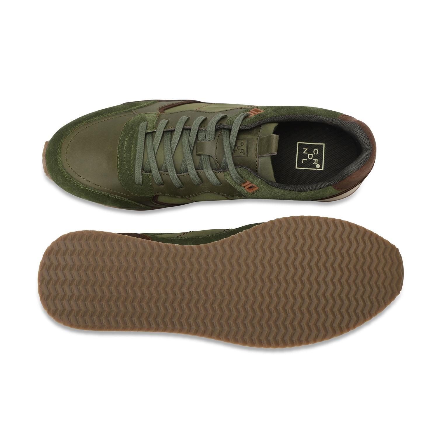 Zapatillas Urbanas Hombre Cuero Harford-0-03 Verde Cardinale-2