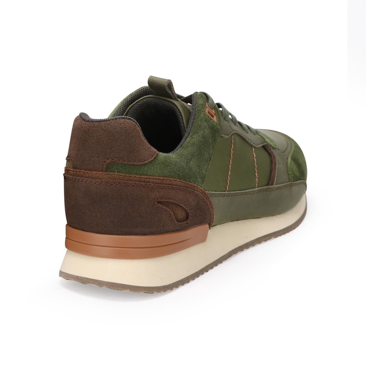 Zapatillas Urbanas Hombre Cuero Harford-0-03 Verde Cardinale-3