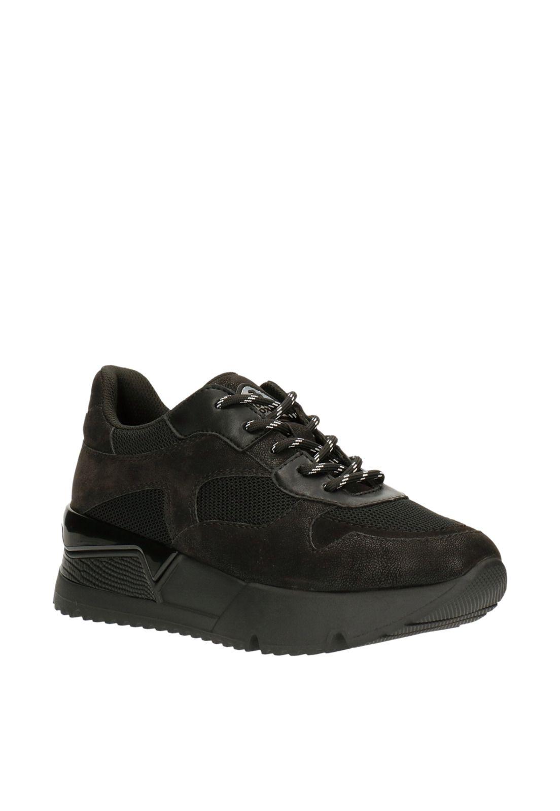 Zapatillas Cuero Justine-0-16 Negro-0