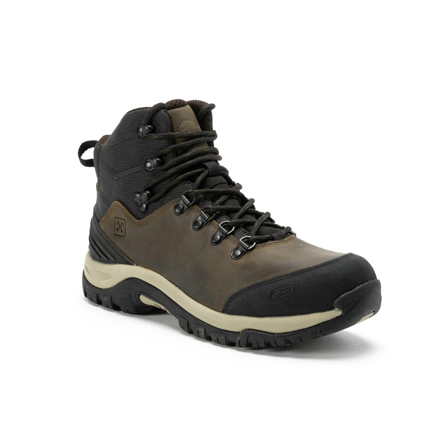 BOTINES WATERPROOF HOMBRE CUERO Y TEXTIL OUTDOOR FIORDO-6-23-CAFE1-0