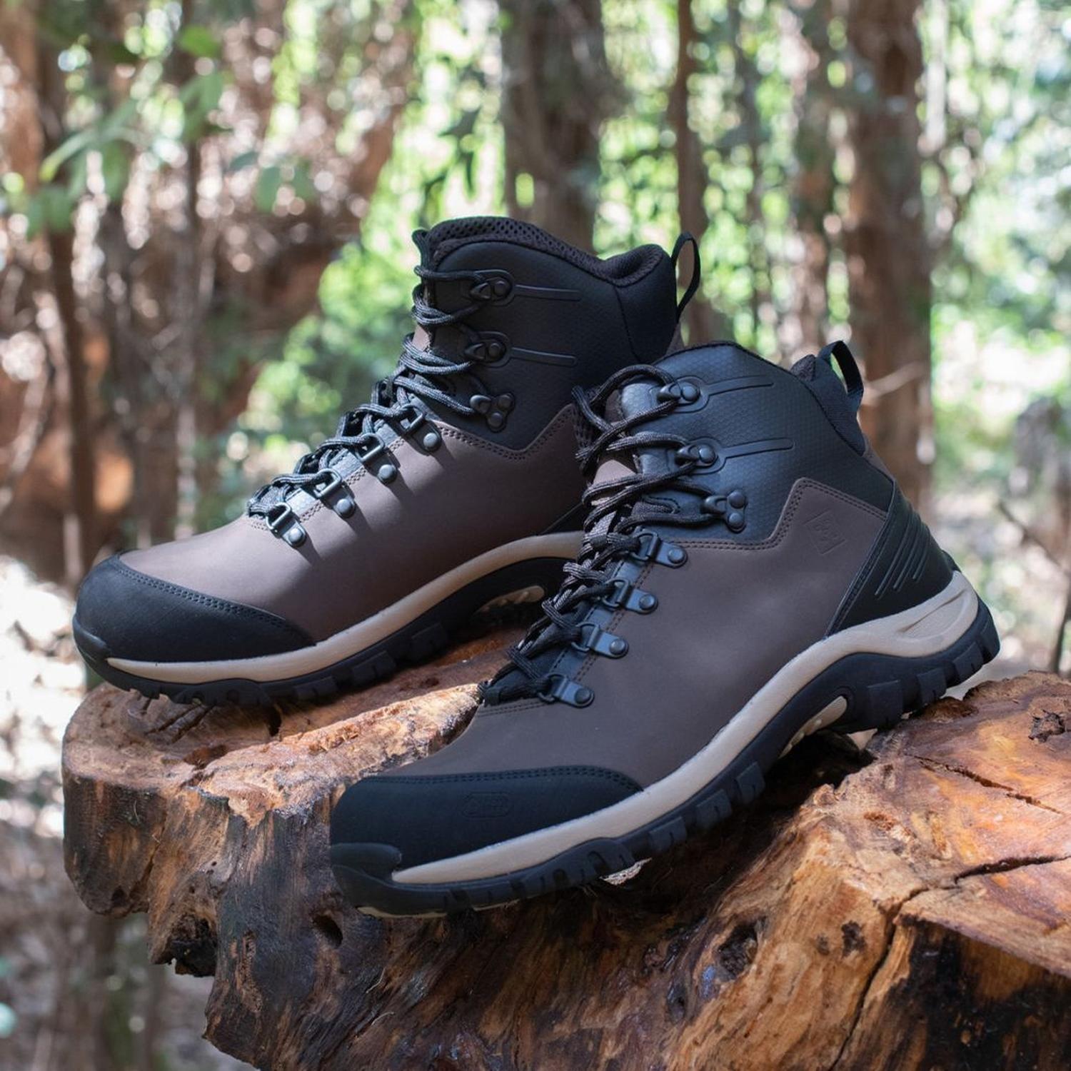 BOTINES WATERPROOF HOMBRE CUERO Y TEXTIL OUTDOOR FIORDO-6-23-CAFE1-3