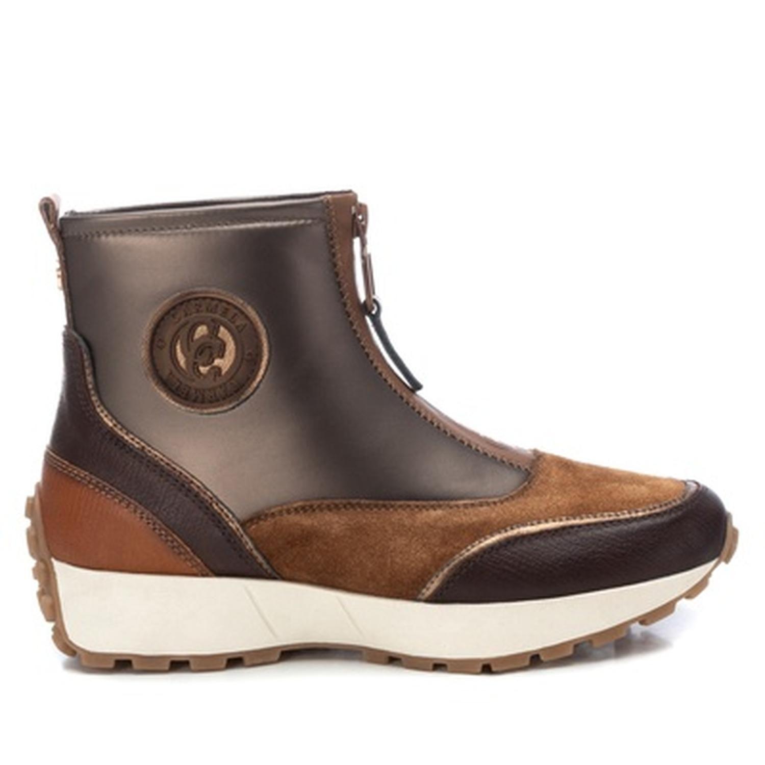 Botines Cuero Mujer Cerys-6-95 Beige Carmela-1