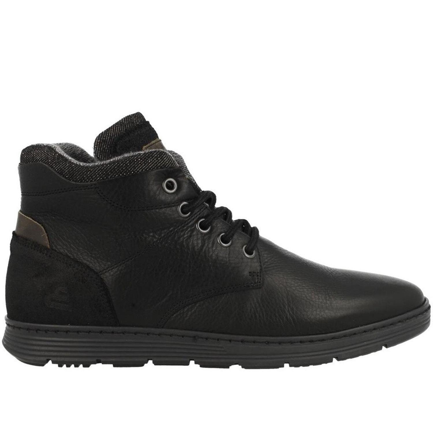 BULLBOXER ZAPATILLAS HOMBRE CAÑA ALTA CUERO FINSBURY-6-61 NEGRO-1
