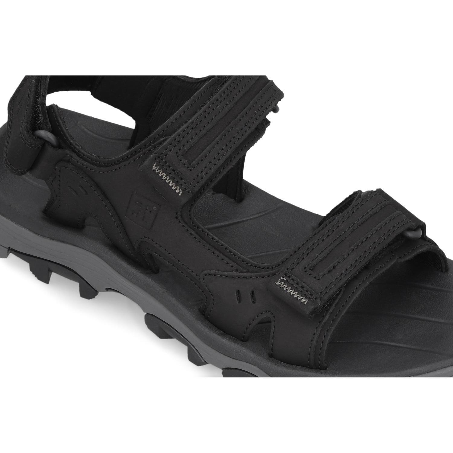 SANDALIAS HOMBRE CUERO DANGAL-9-01 NEGRO-3