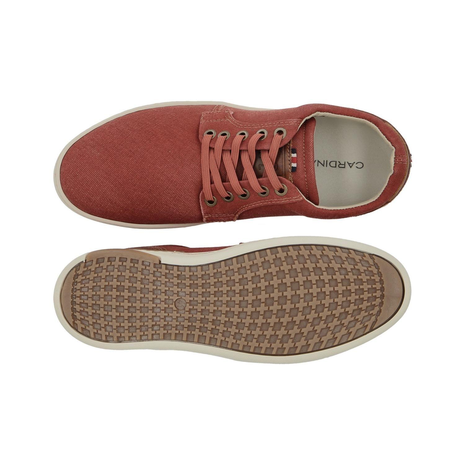 ZAPATILLAS HOMBRE TEXTIL CORDONES ESLASTICADOS BINN-0-82 ROJO-2