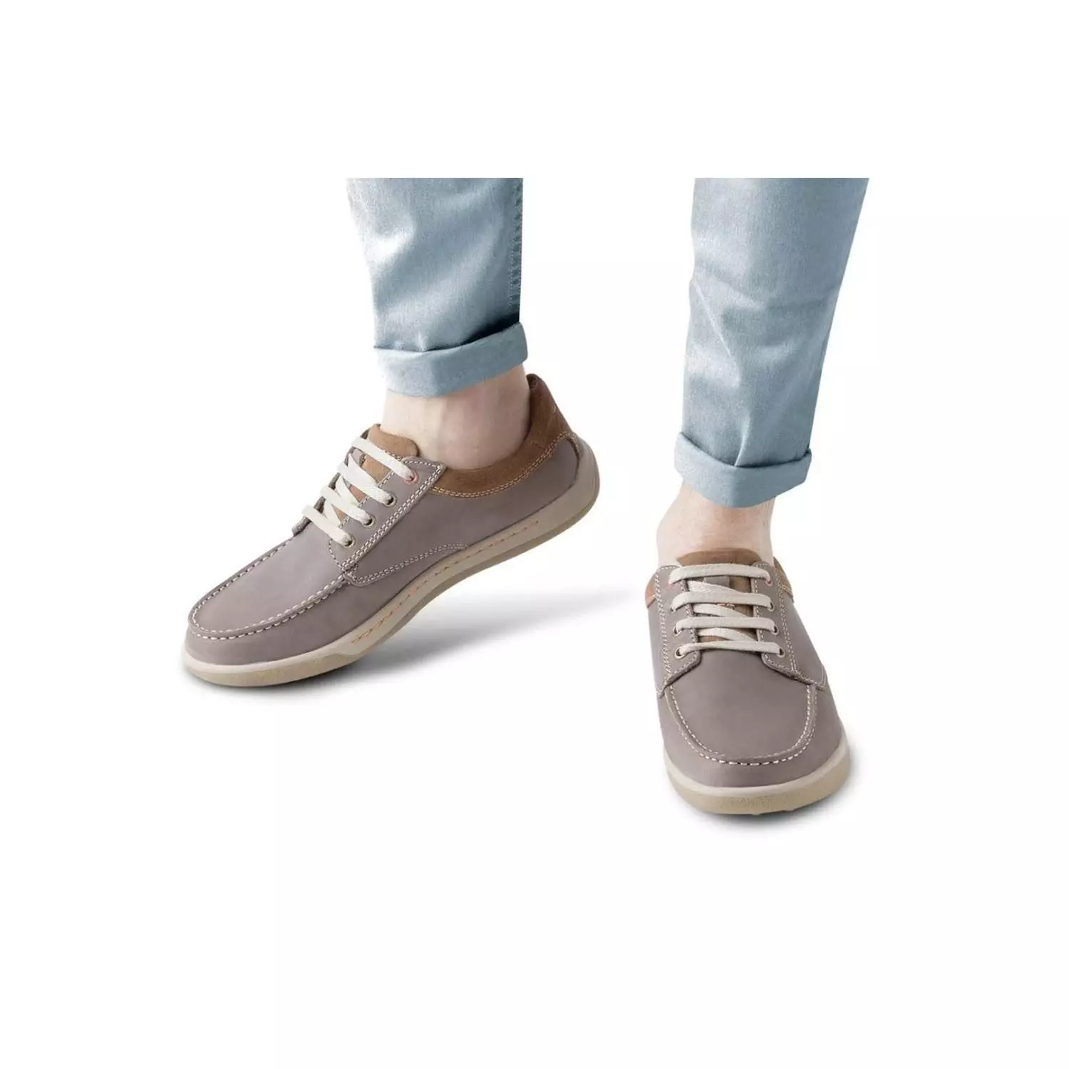 Zapatos Hombre Cuero Arno-0-01-Gris-3
