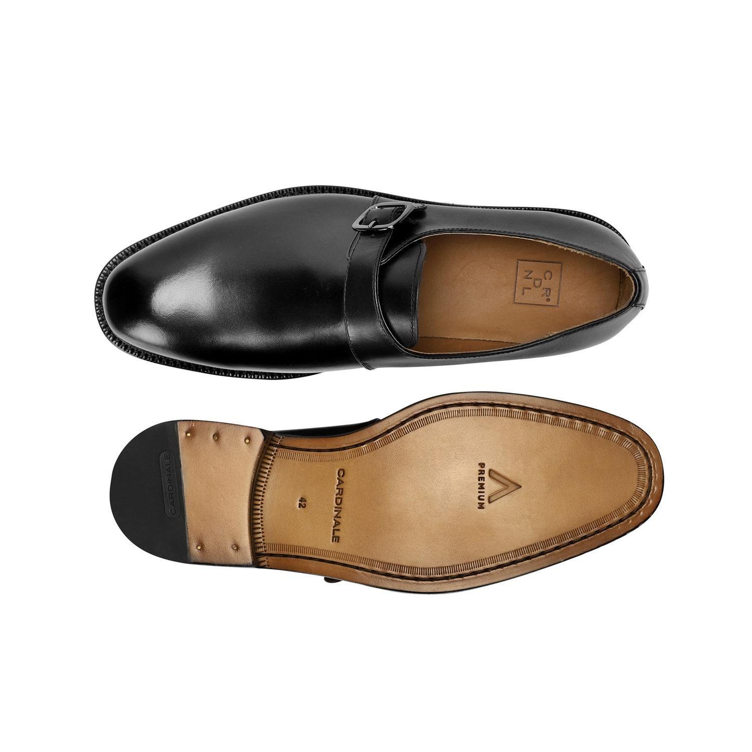 Zapatos Hombre Suela De Cuero Regent-1-04 Negro Cardinale-2