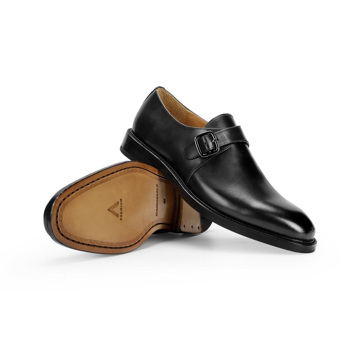 Zapatos Hombre Suela De Cuero Regent-1-04 Negro Cardinale-5