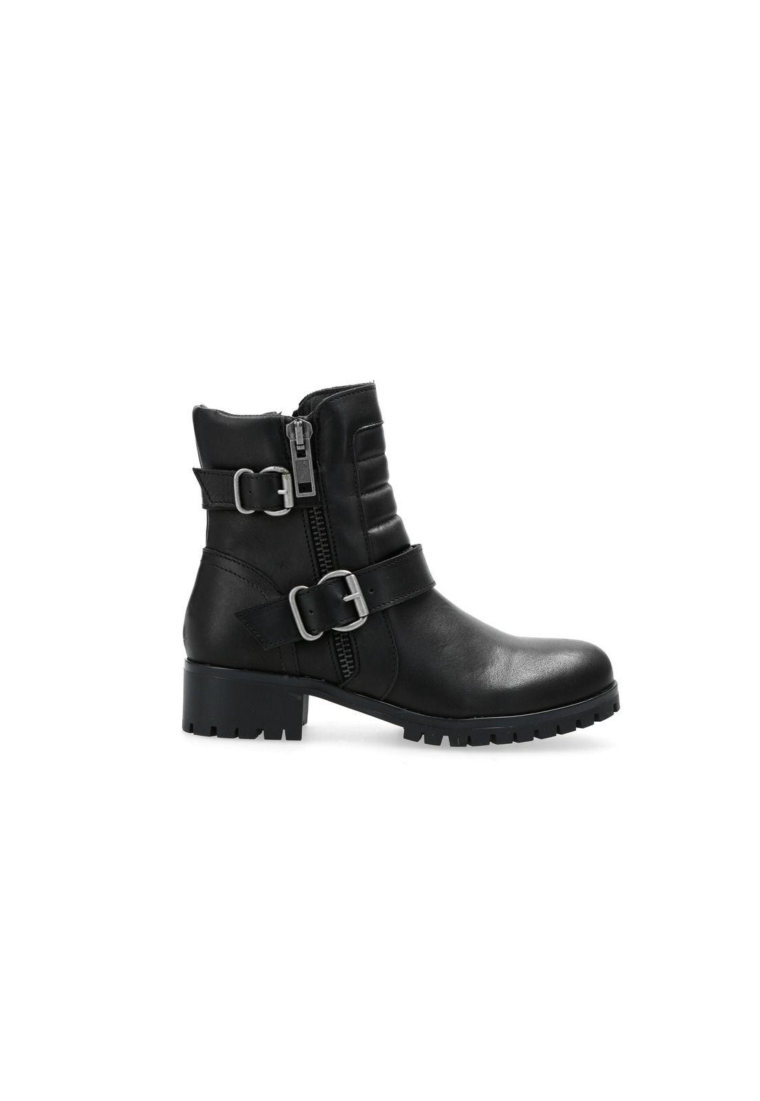 Botines Mujer Mary Jane Negro Bullboxer-1