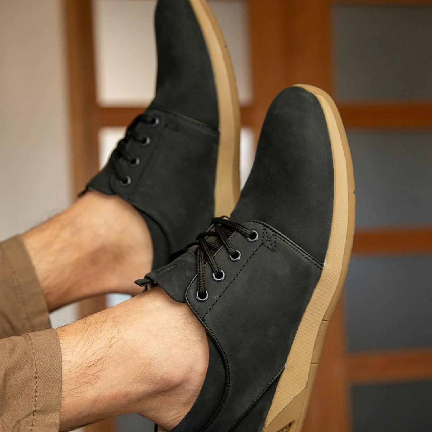 ZAPATILLAS HOMBRE CUERO NORWAY-0-02-NEGRO-3