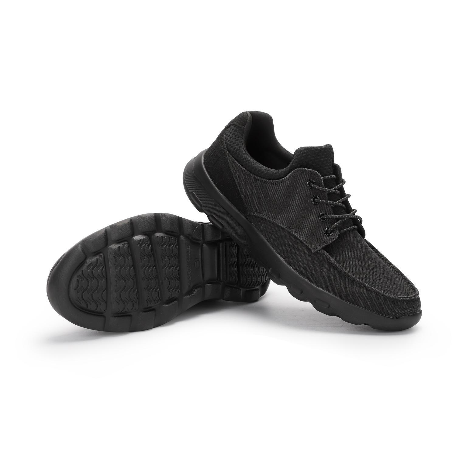 ZAPATILLAS HOMBRE CUERO Y TEXTIL WALKER-0-34 NEGRO-5