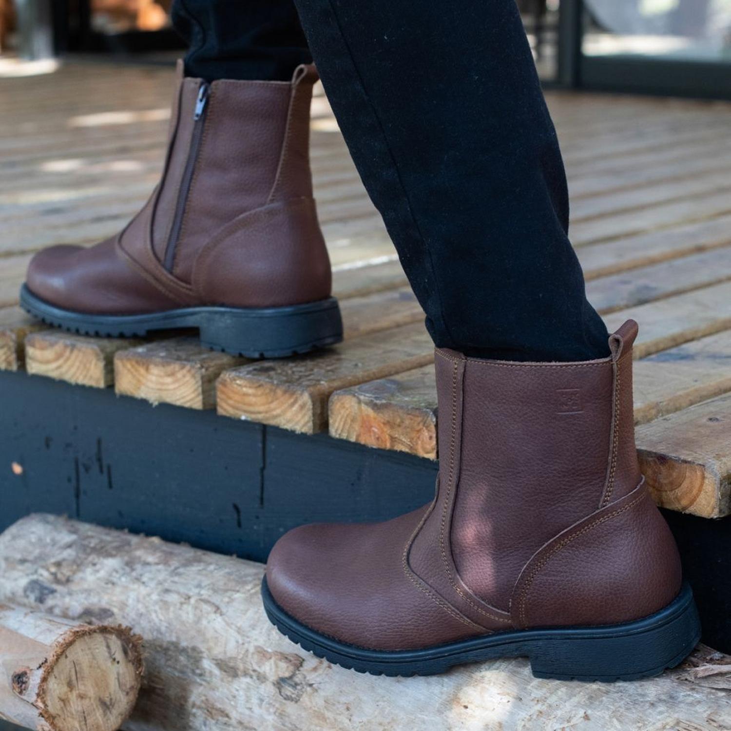 Botas Hombre Cuero 24 Flex Aconcagua Café-3