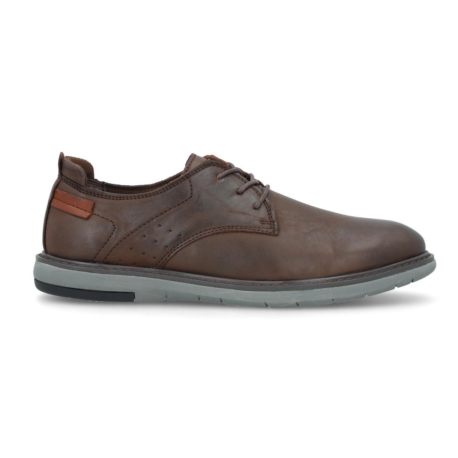 ZAPATOS HOMBRE CUERO GAND-0-50 CAFÉ-1