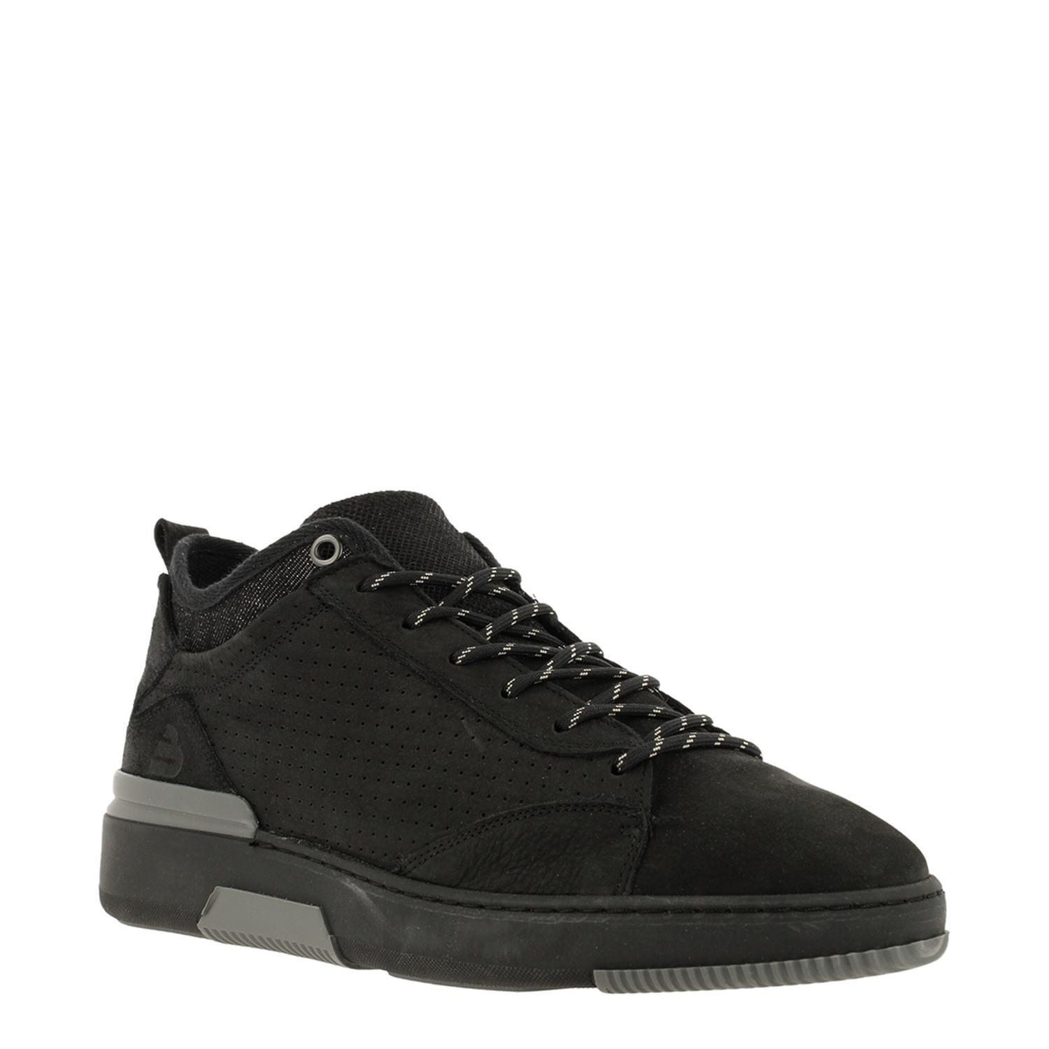 BULLBOXER ZAPATILLAS HOMBRE CUERO Y TEXTIL LUTON-0-57 NEGRO-0