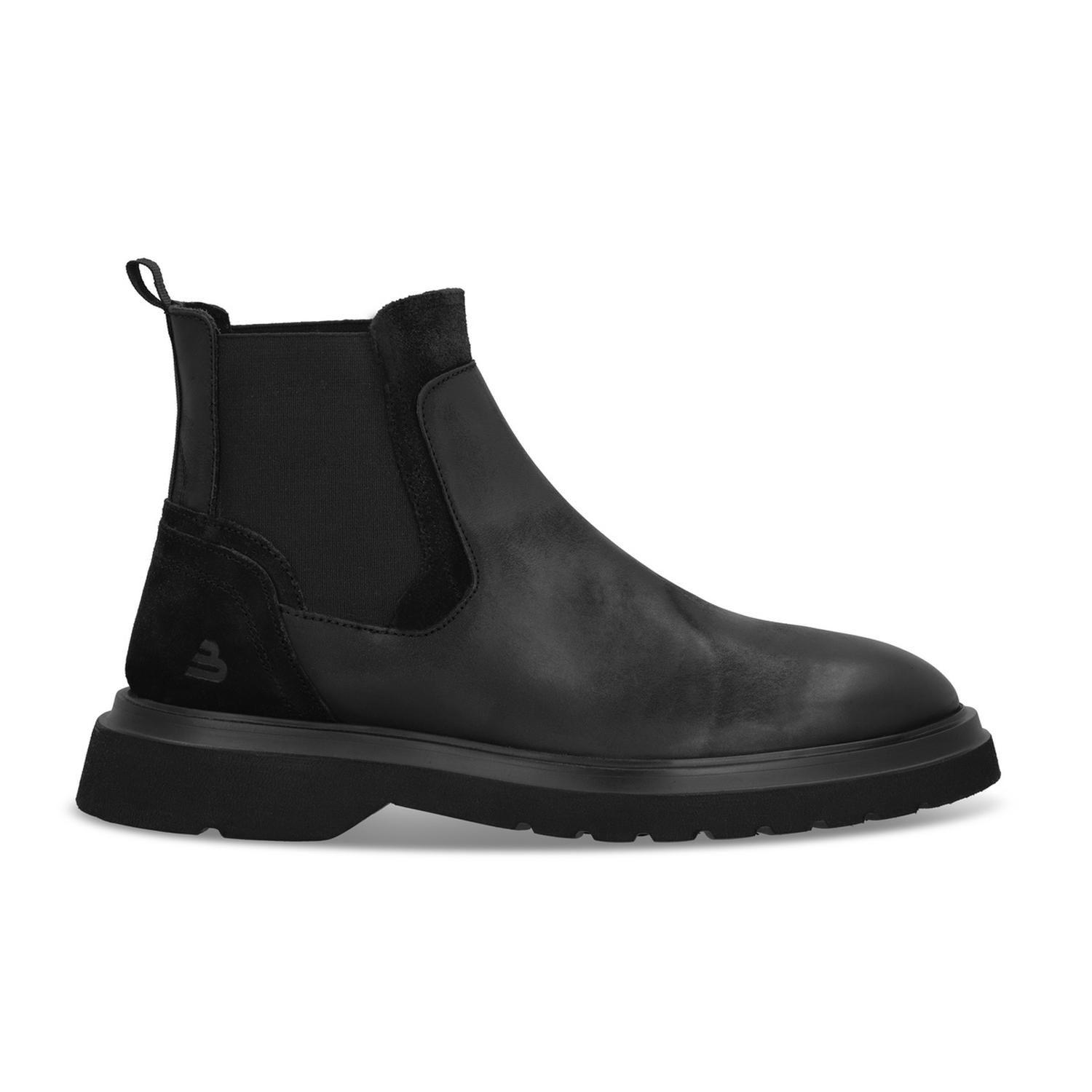 Botines Chelsea Hombre Cuero Anchor-6-31 Negro Bullboxer-0
