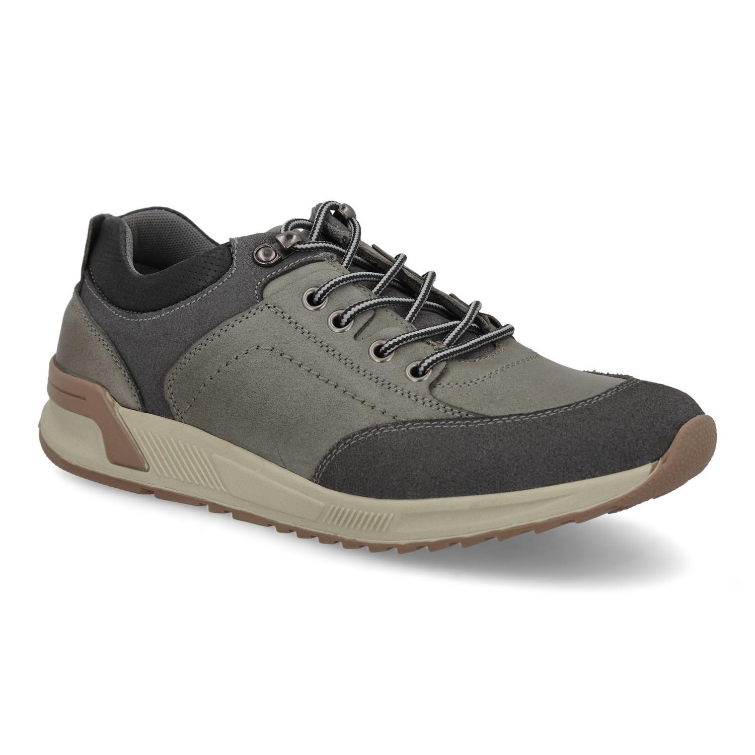 ZAPATILLAS HOMBRE CUERO VARENNA-0-73 GRIS-0