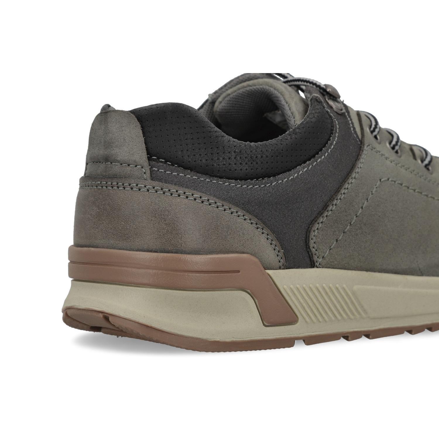 ZAPATILLAS HOMBRE CUERO VARENNA-0-73 GRIS-3