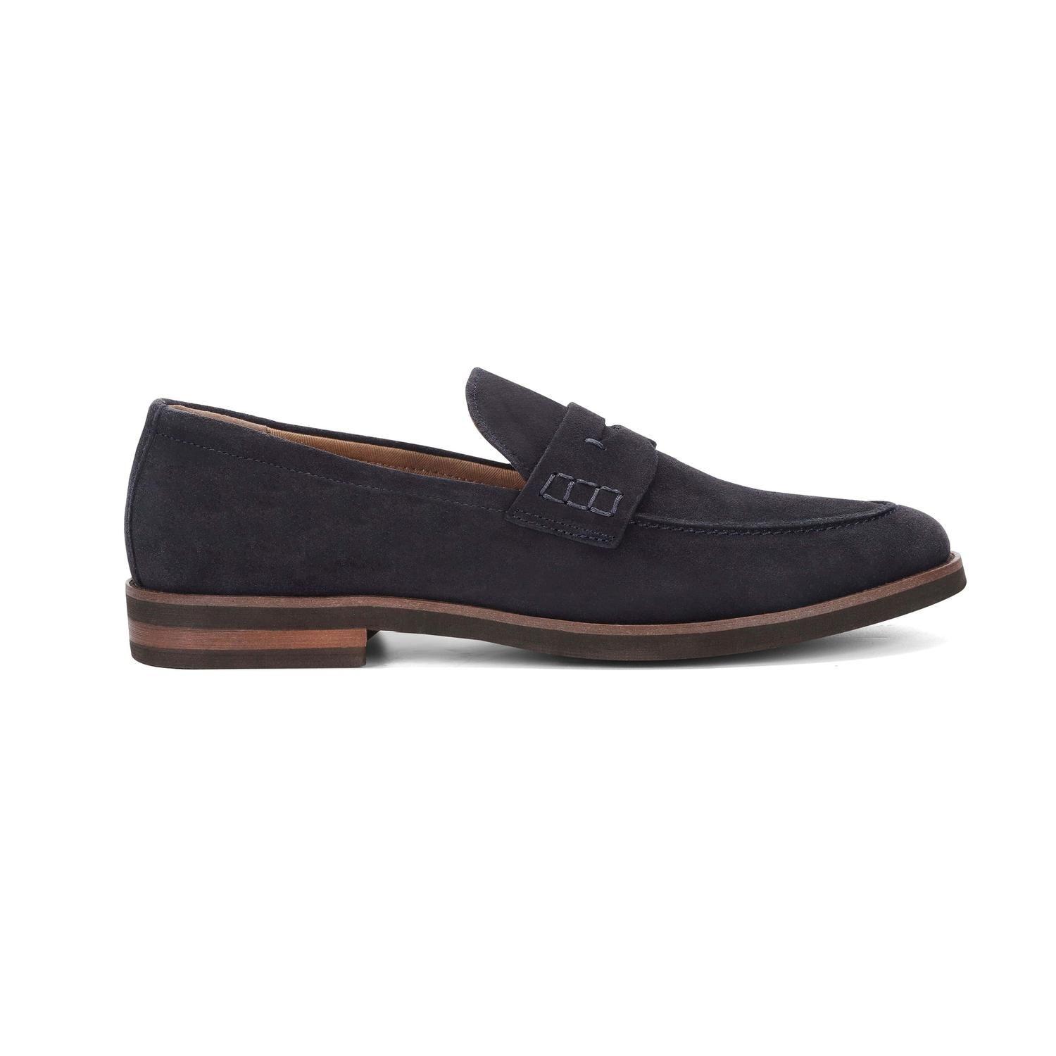 Mocasines Hombre Cuero Calvin-4-01 Azul Cardinale-1