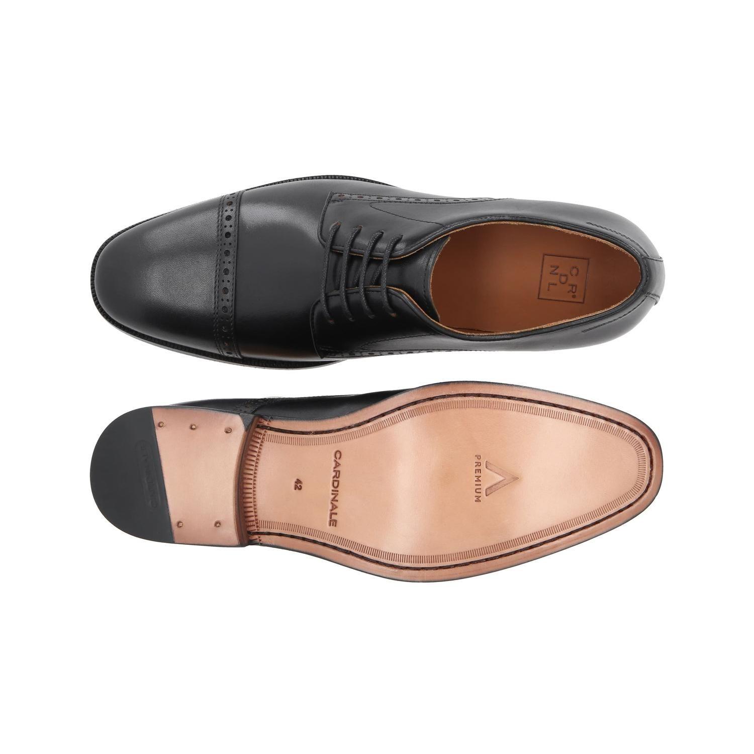 ZAPATOS HOMBRE SUELA CUERO FINTOWN-0-02 NEGRO-2