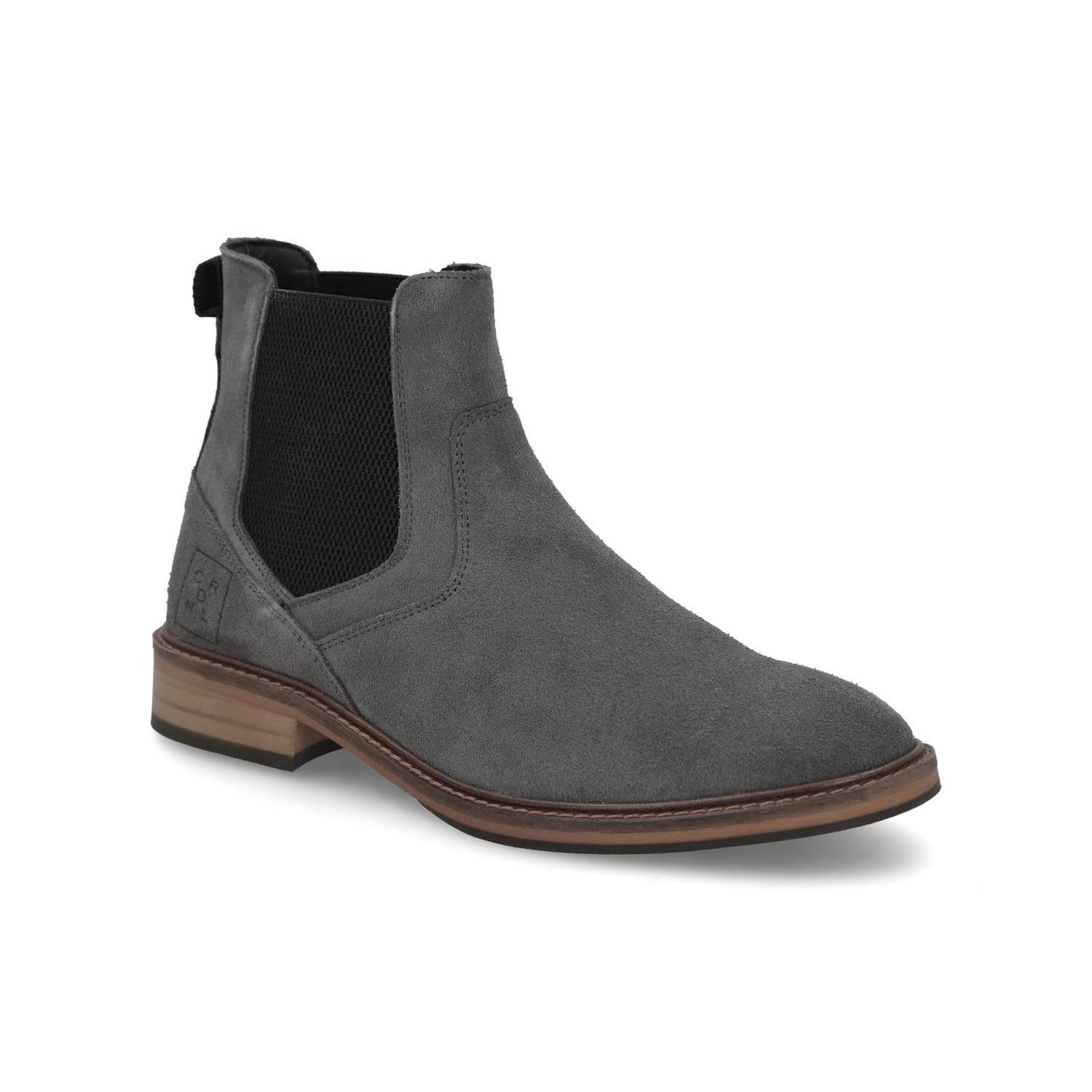 BOTINES HOMBRE CHELSEA CUERO THUN-6-19 GRIS-0