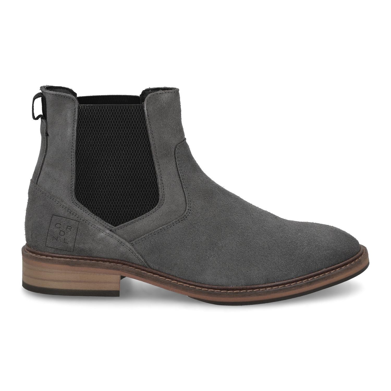 BOTINES HOMBRE CHELSEA CUERO THUN-6-19 GRIS-1