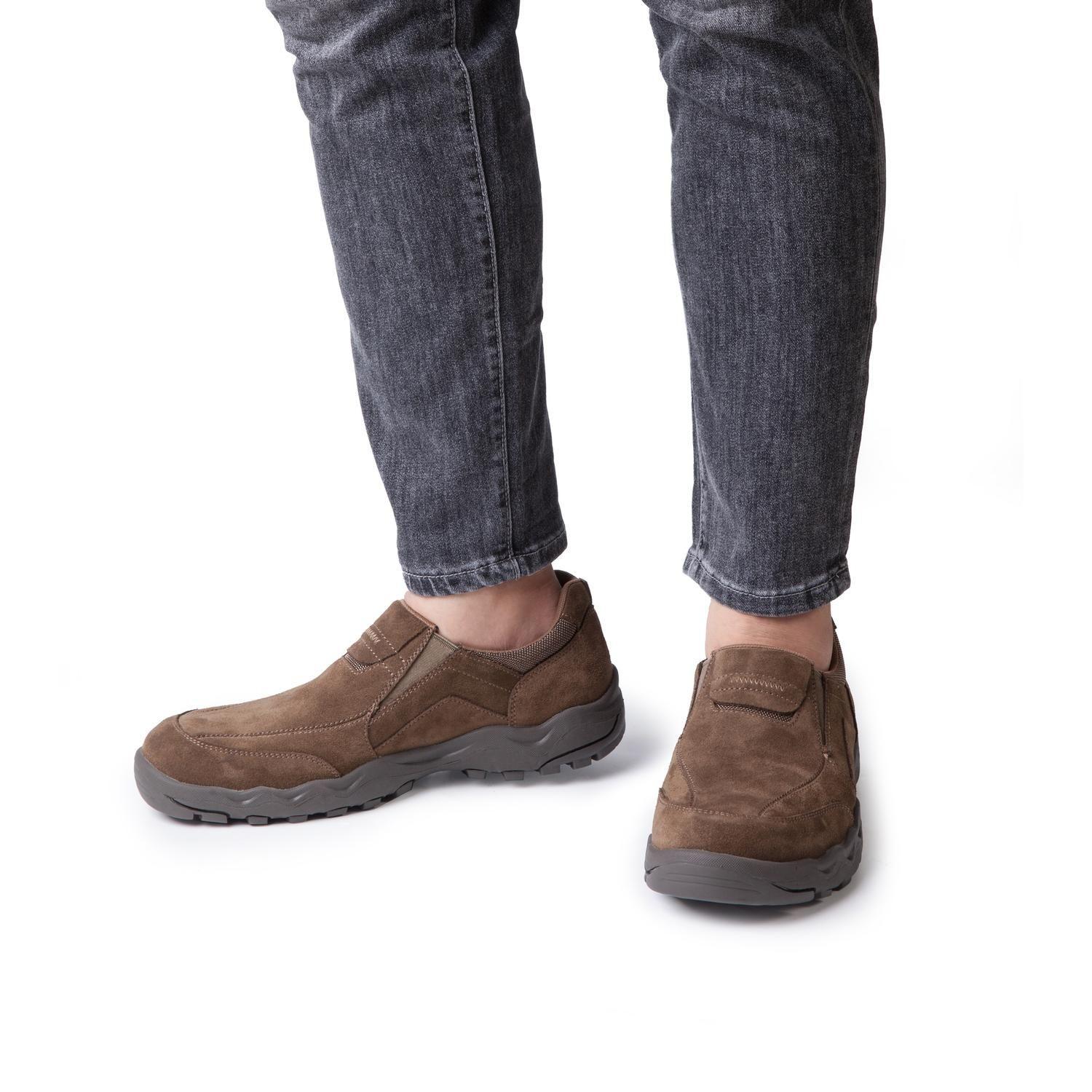 Zapatillas Slip-On Hombre Cuero 24 Flex Paine-3-04 Taupé Cardinale-2